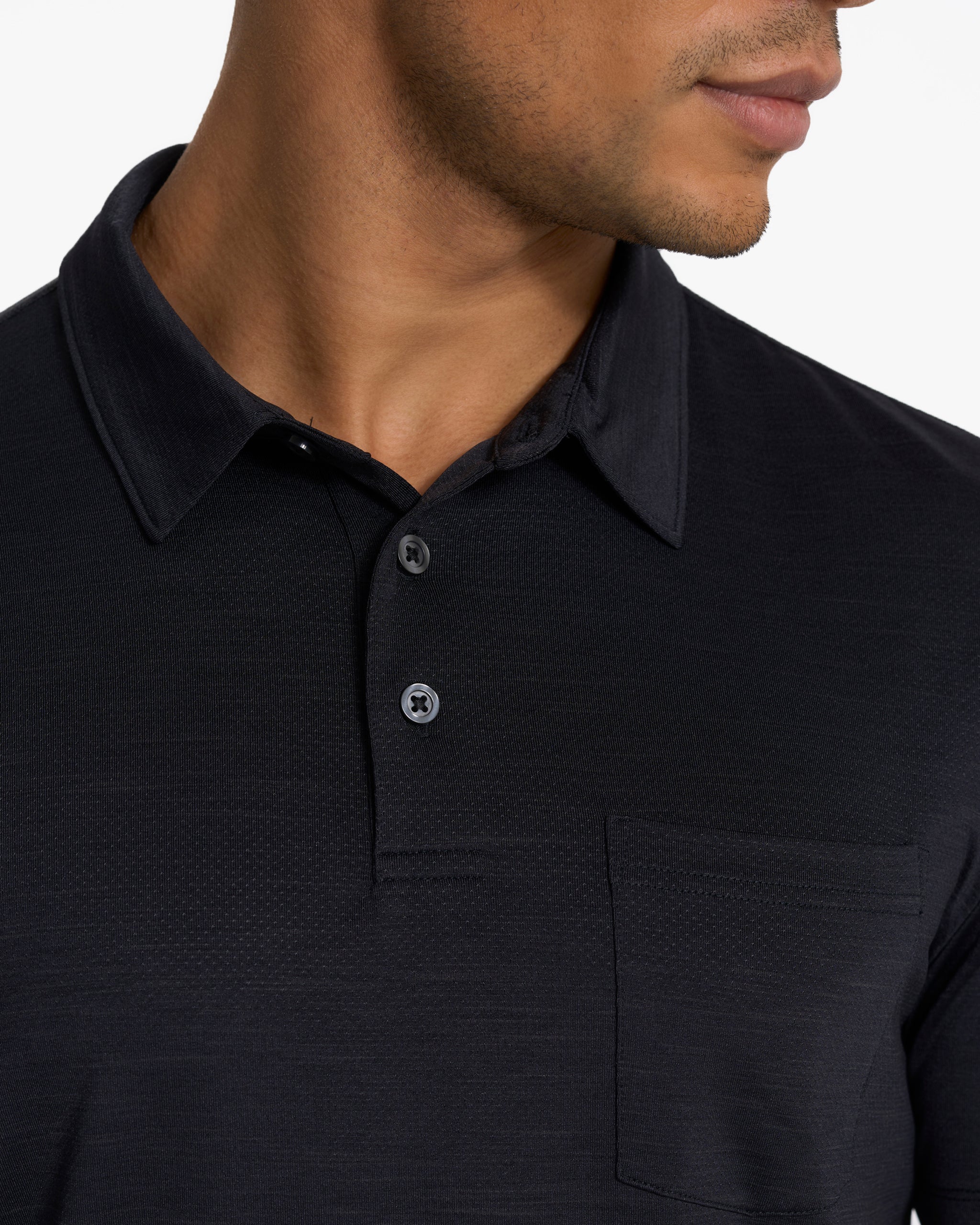 Zephyr Polo | Black Heather