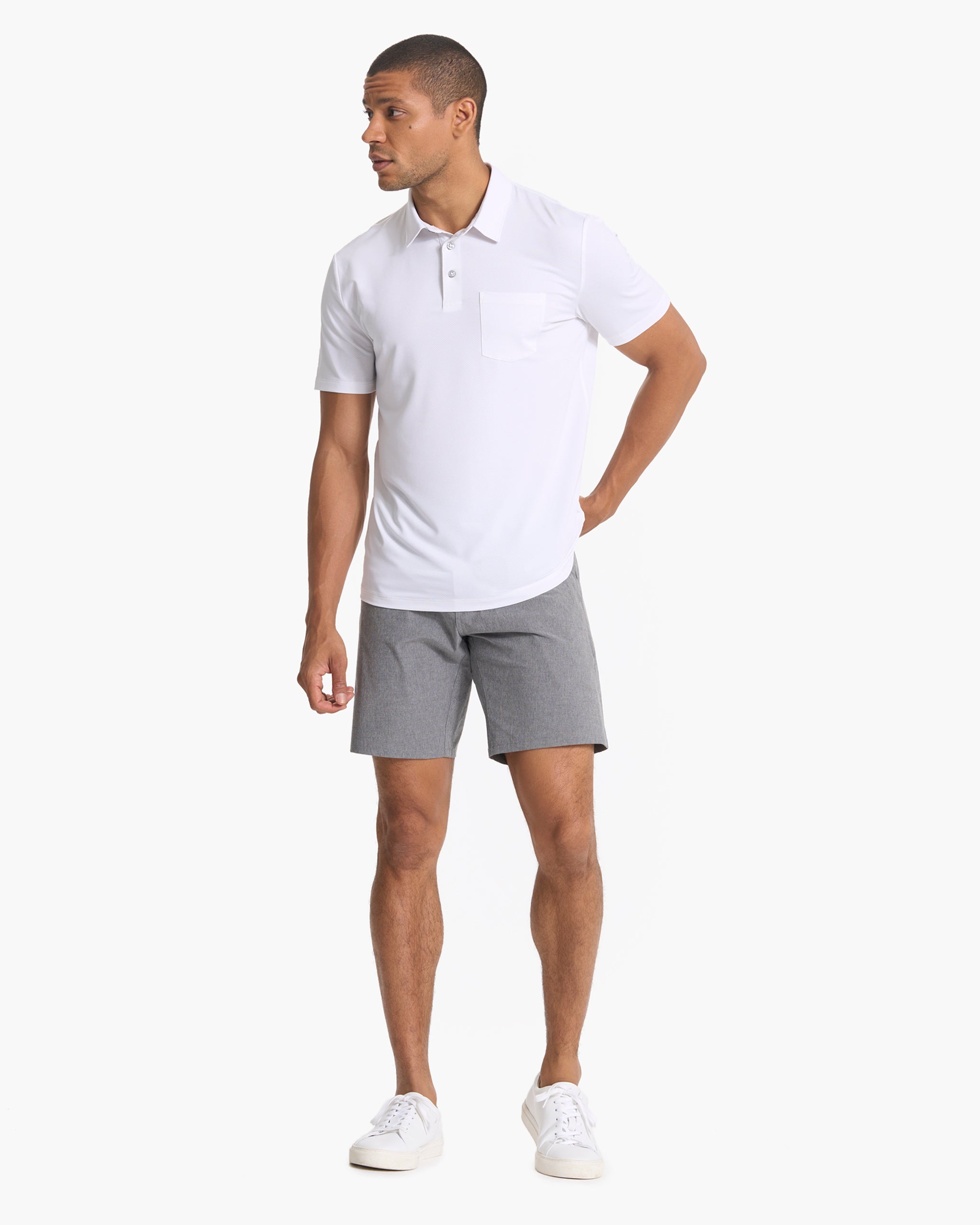 Zephyr Polo | White