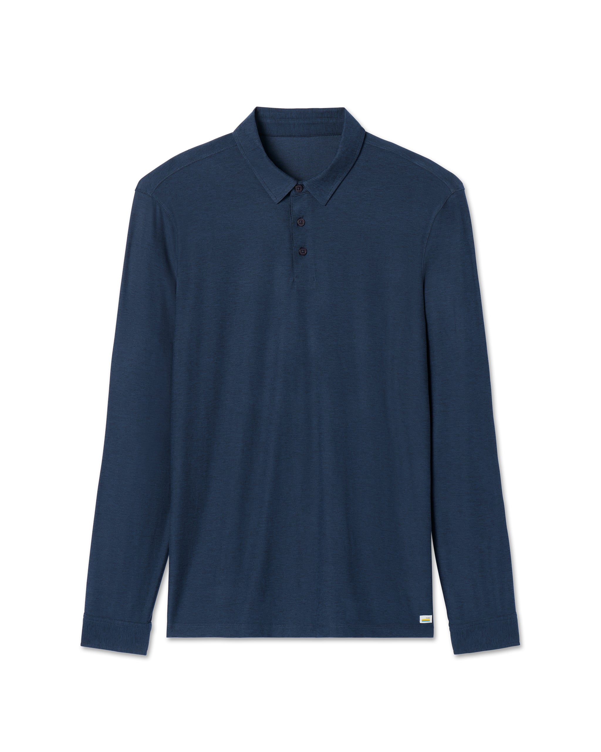 Long Sleeve Strato Tech Polo | Navy Heather