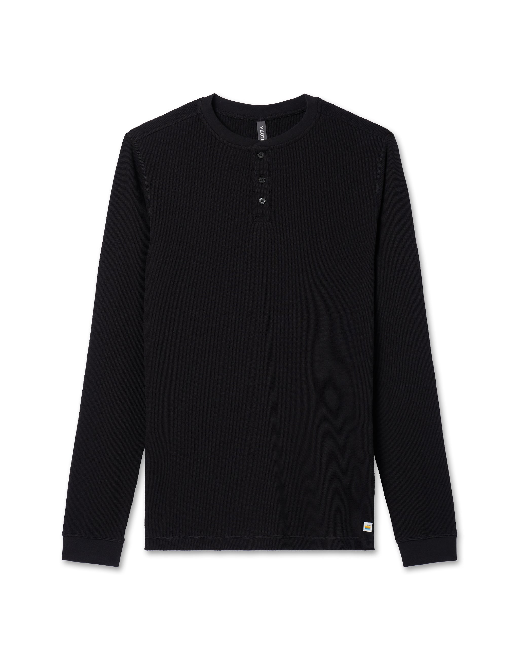 Waffle Henley | Black