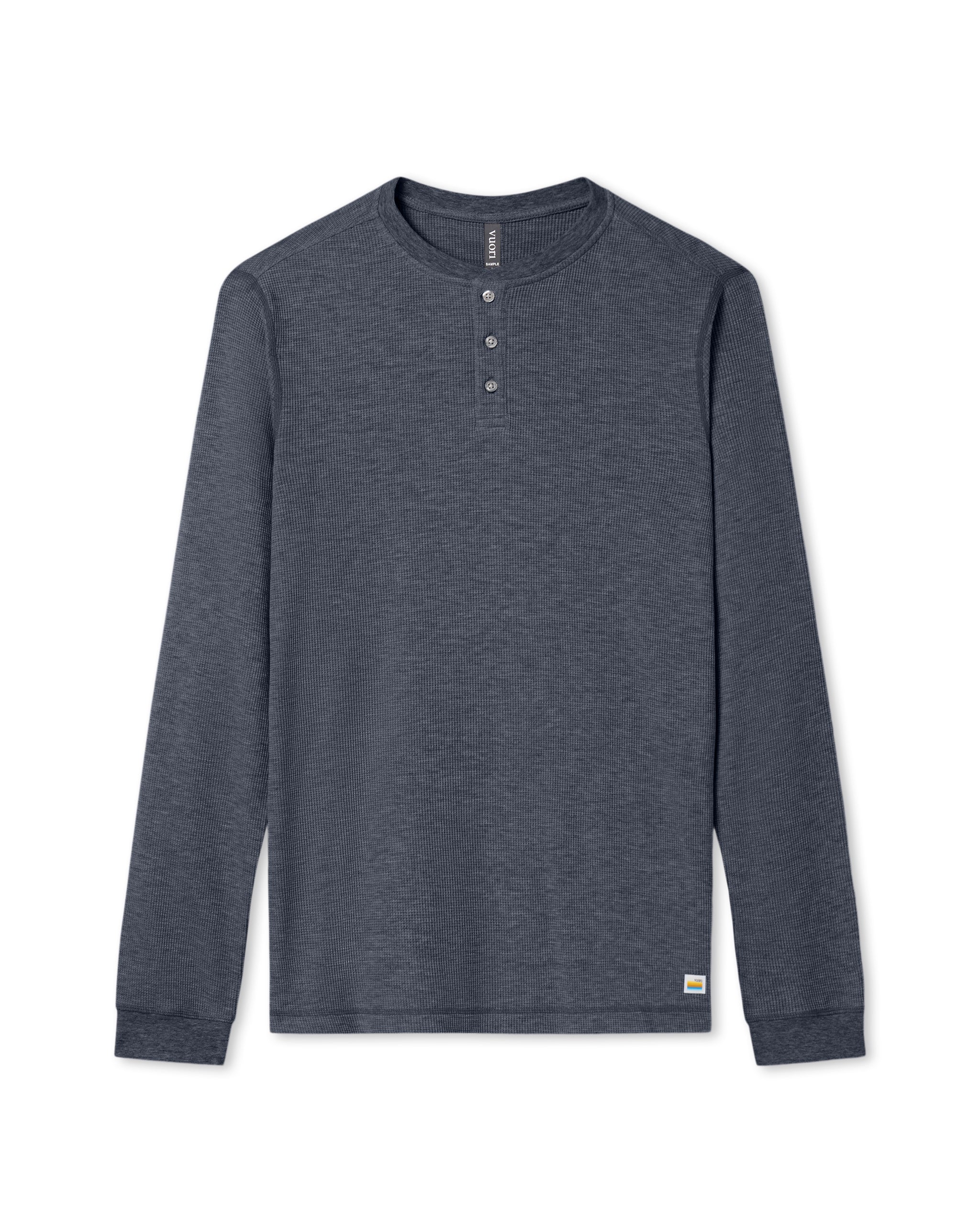 Waffle Henley | Navy