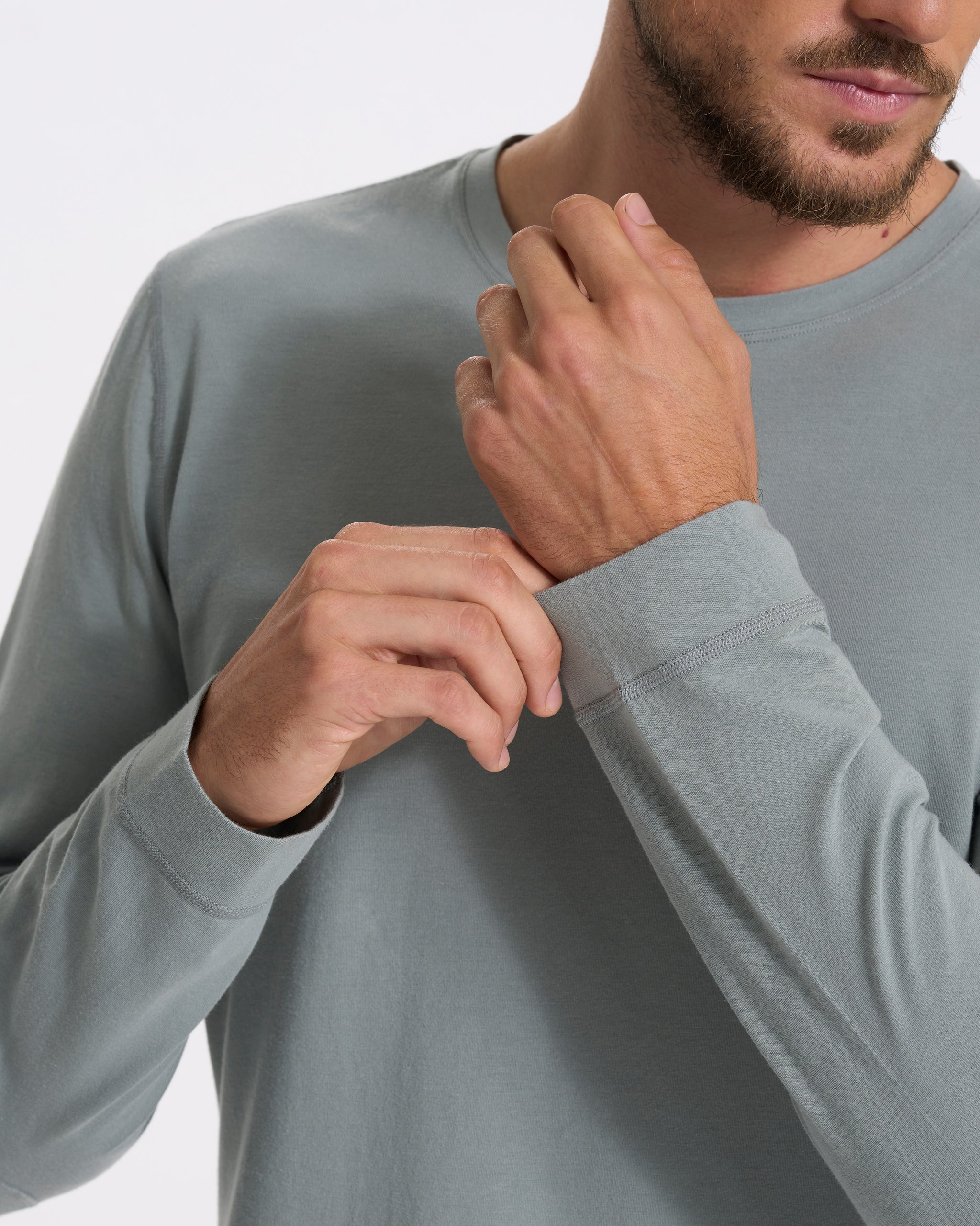 Long Sleeve Ever Henley | Stormy