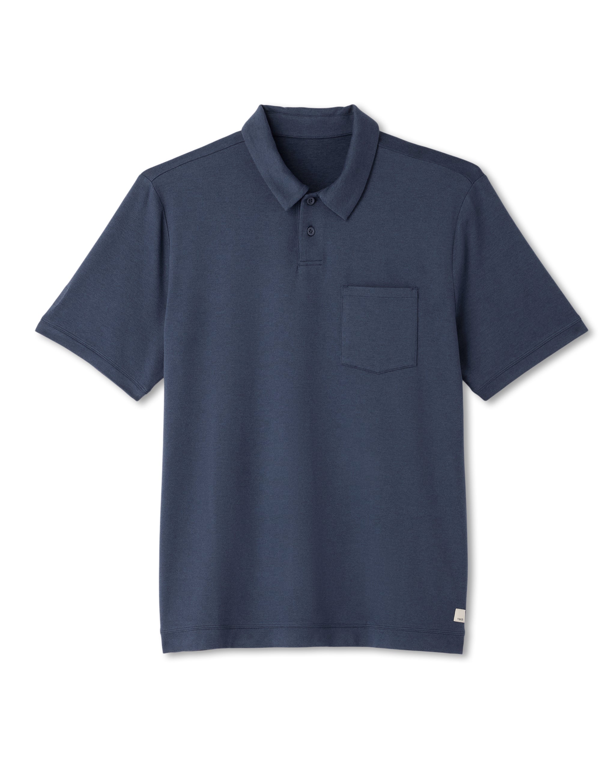 Short Sleeve Ponto Performance Polo | Azure Heather