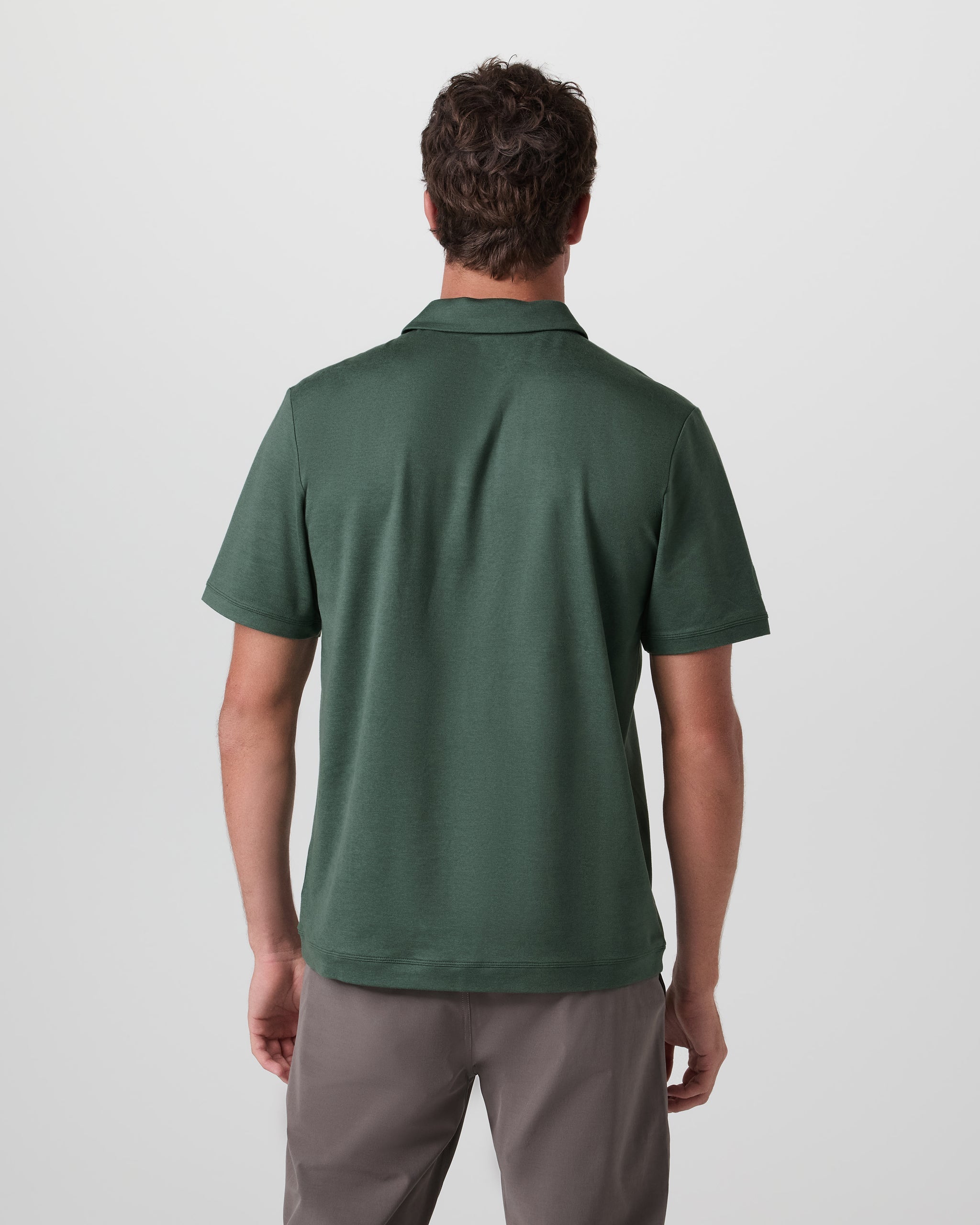 Short Sleeve Ponto Performance Polo | Marsh Heather