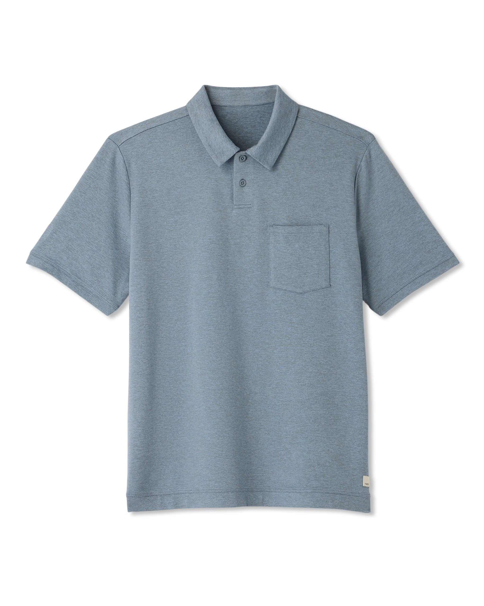 Short Sleeve Ponto Performance Polo | Dusty Blue Heather