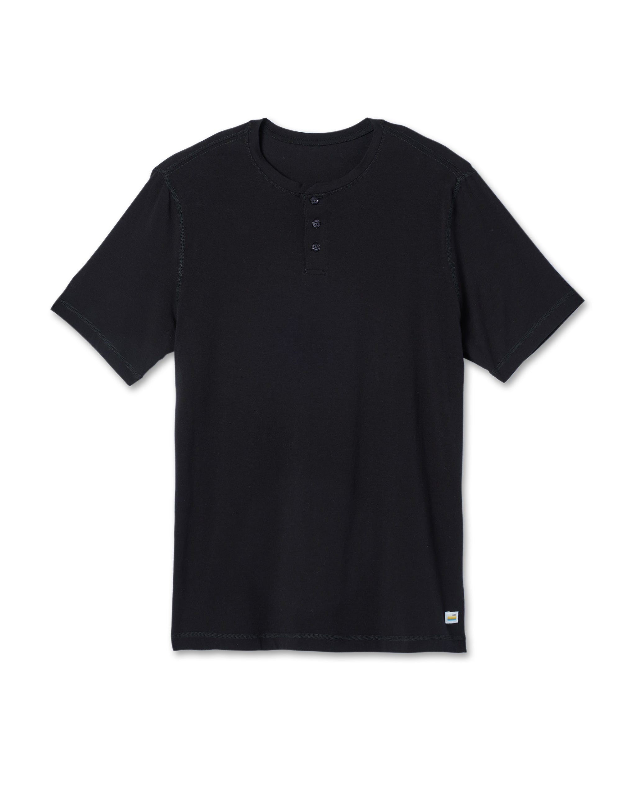 Short-Sleeve Tuvalu Henley | Black