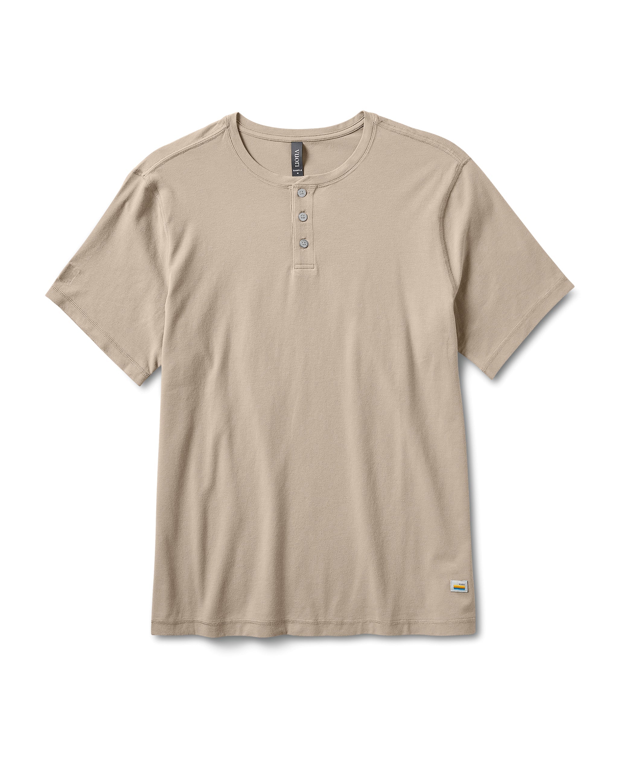 Short Sleeve Tuvalu Henley | Gravel