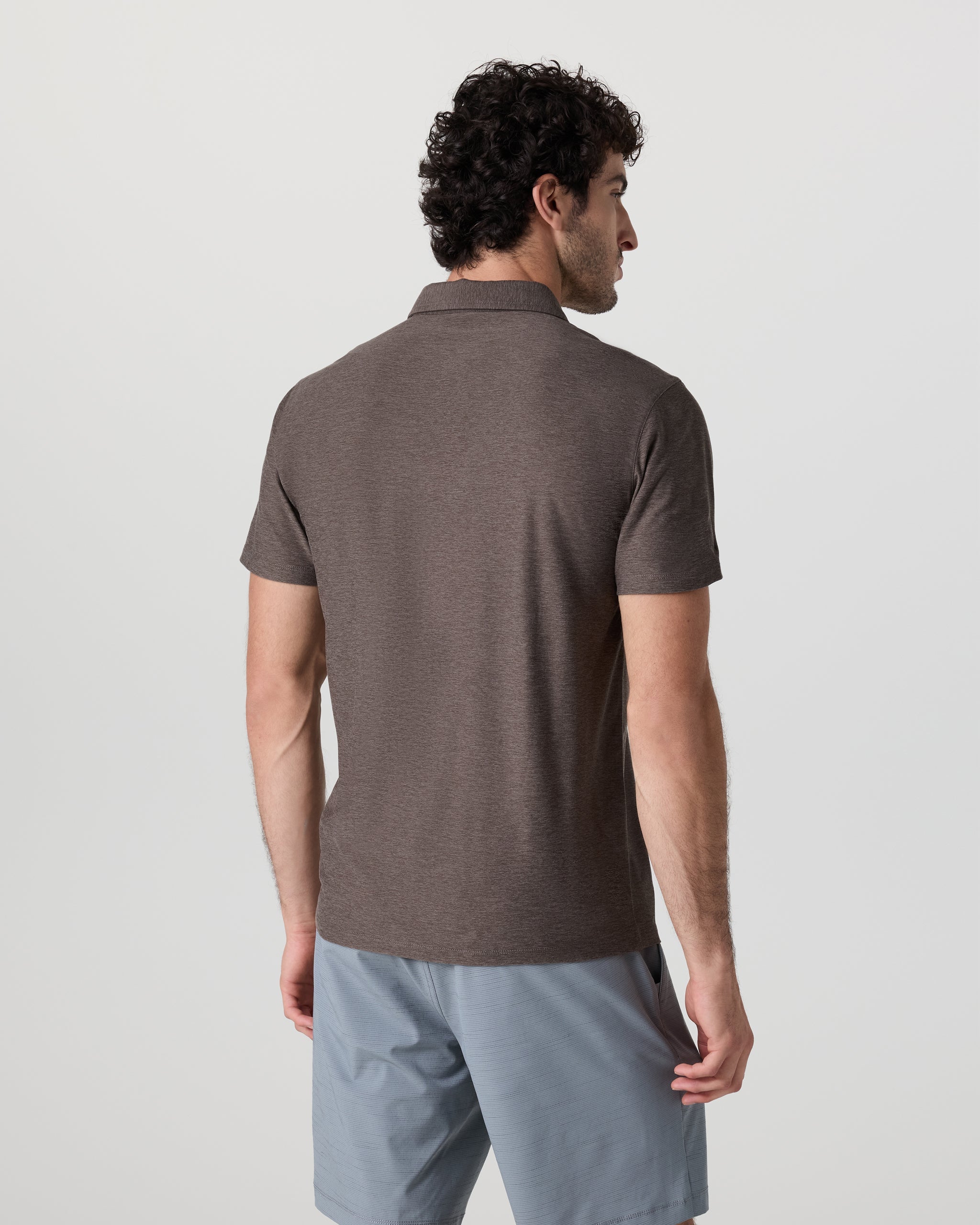 Strato Tech Polo | Warm Grey Heather