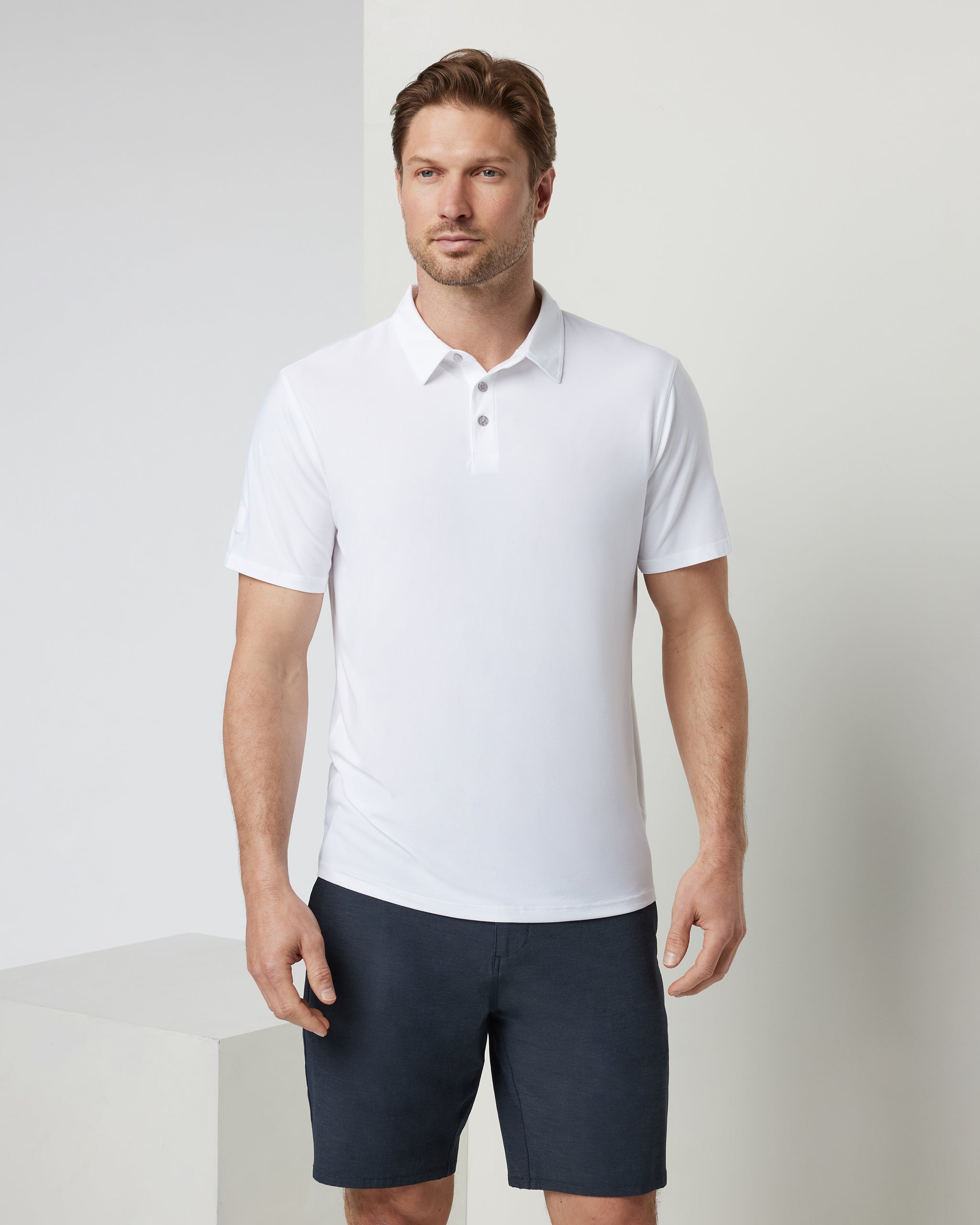 Strato Tech Polo | White