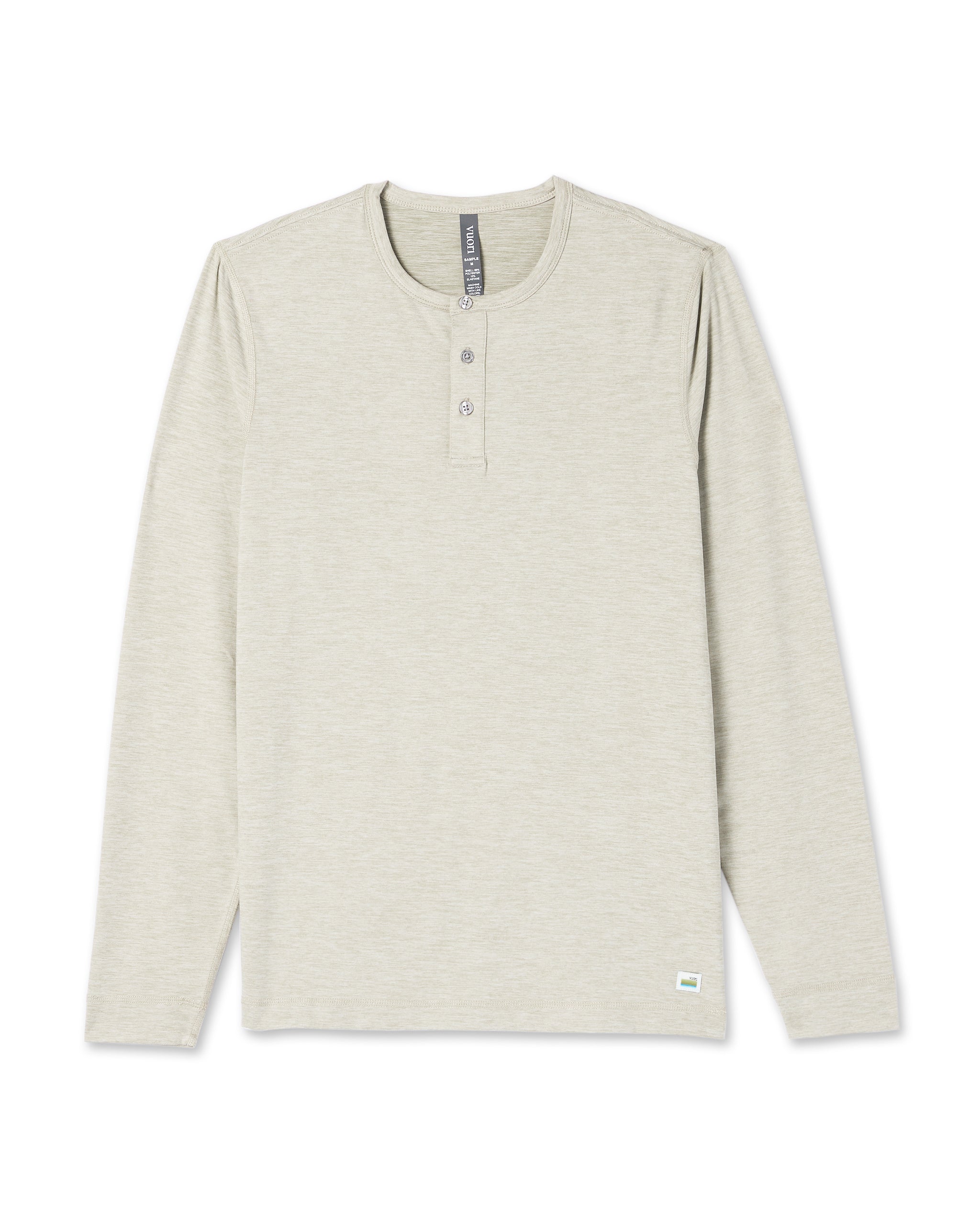 Long Sleeve Ease Performance Henley | Toast Heather