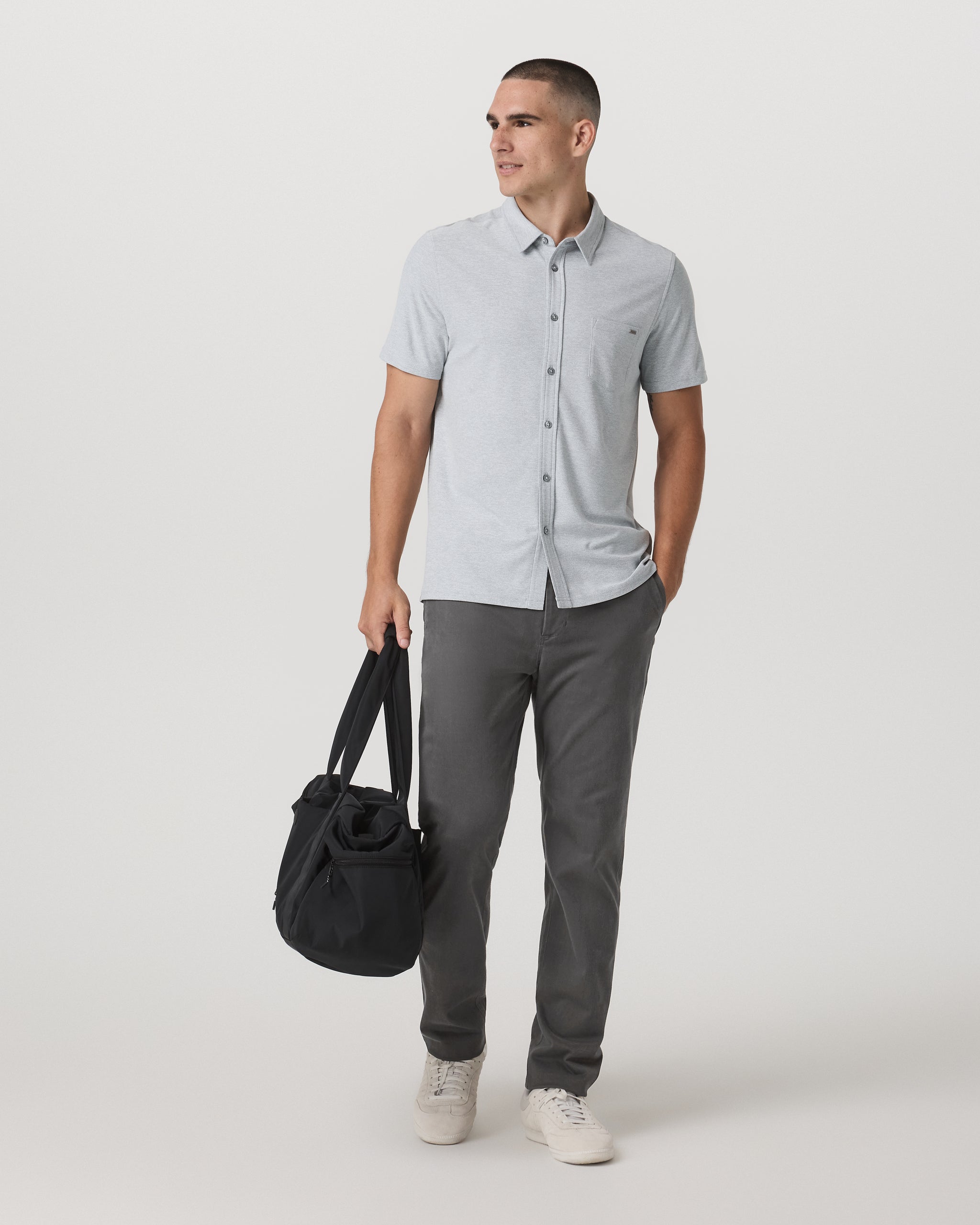 Fletcher Chino Pant Classic Fit 32" | Dark Pewter