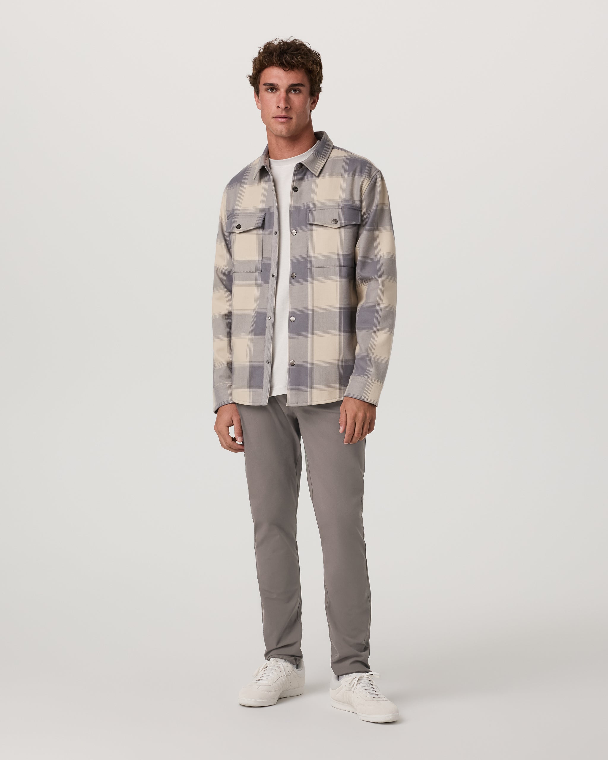 Meta Pant Athletic Slim Fit 32" | Warm Grey