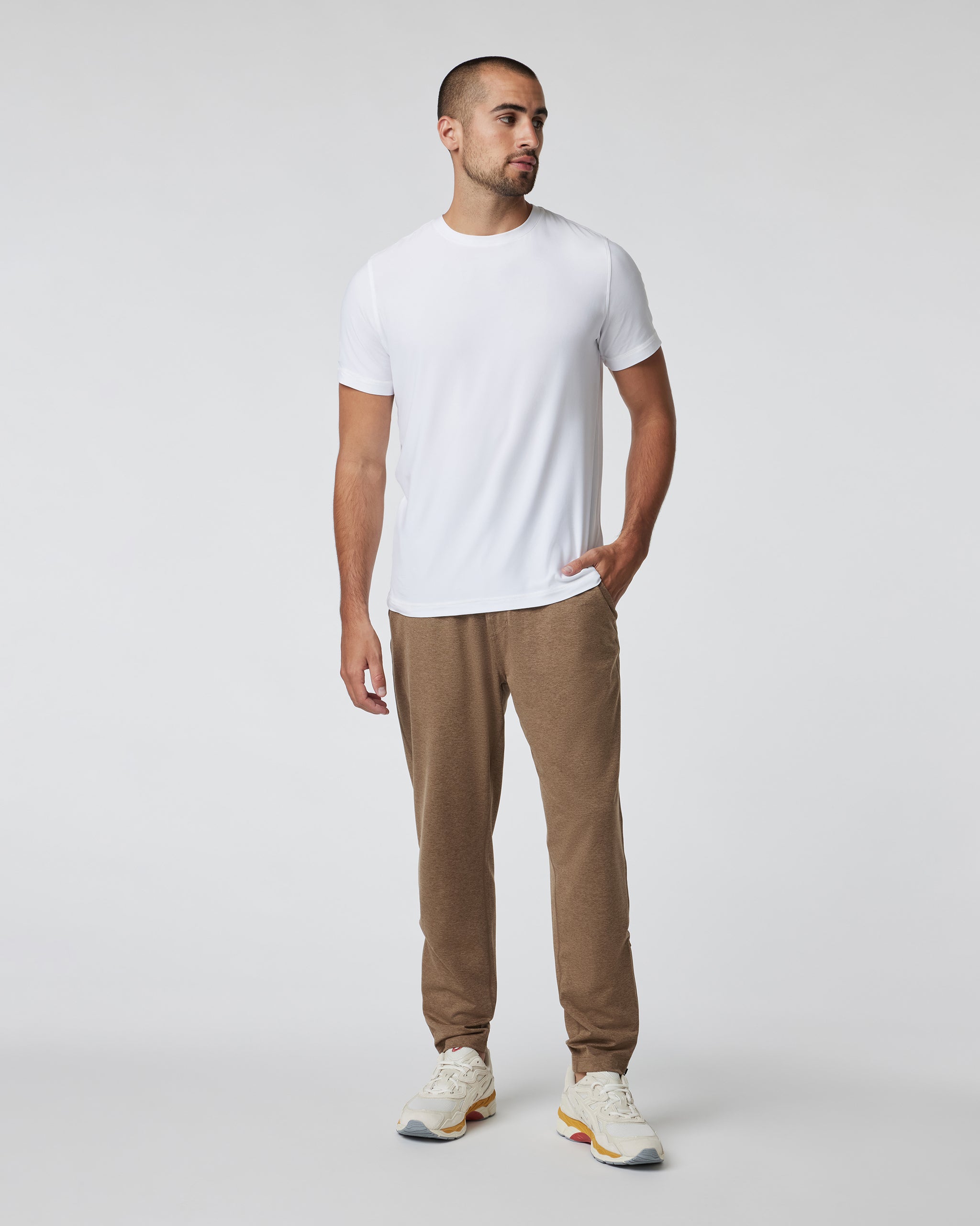 Sunday Performance Track Pant | Pecan Heather