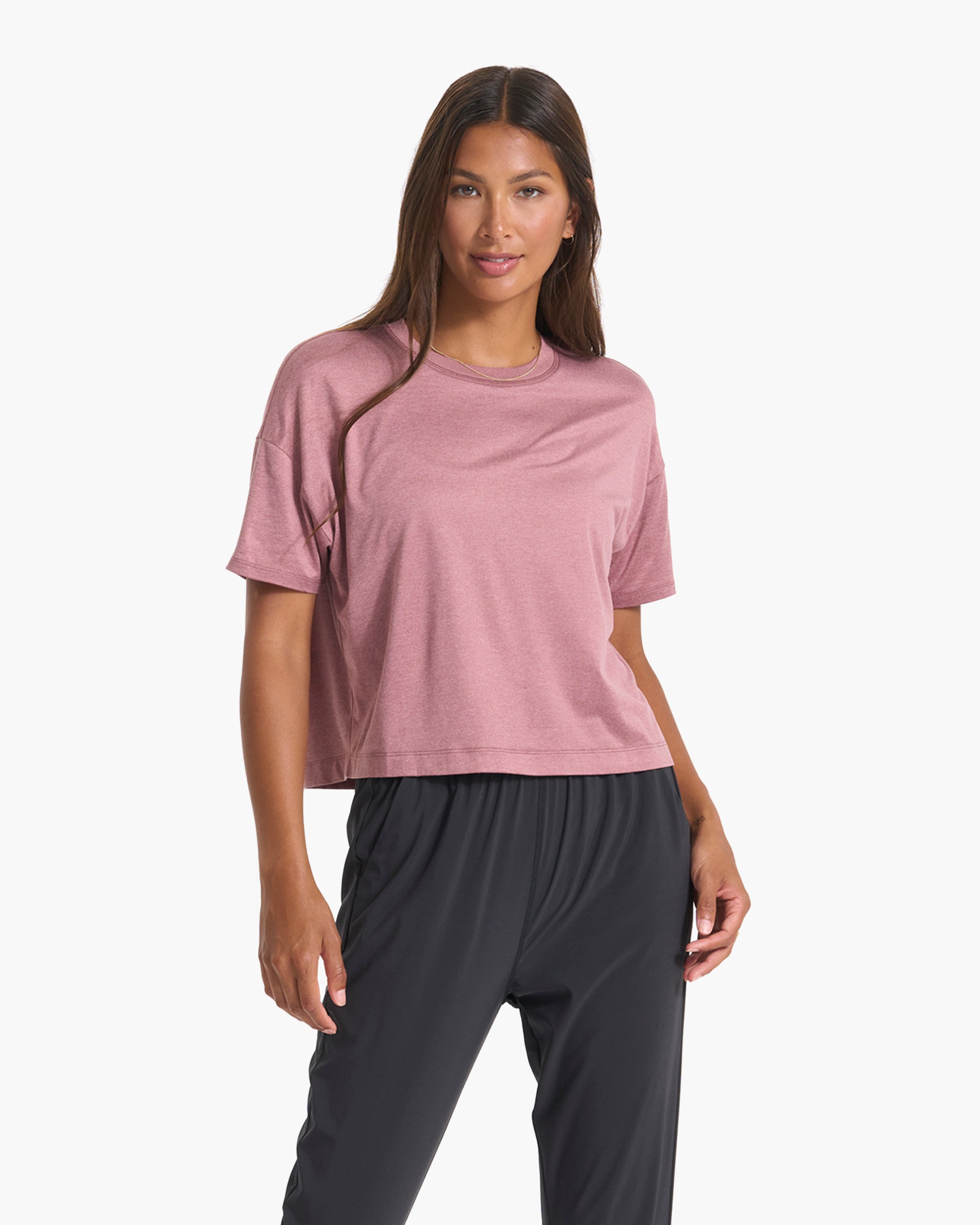 Energy Tee | Marsala Heather