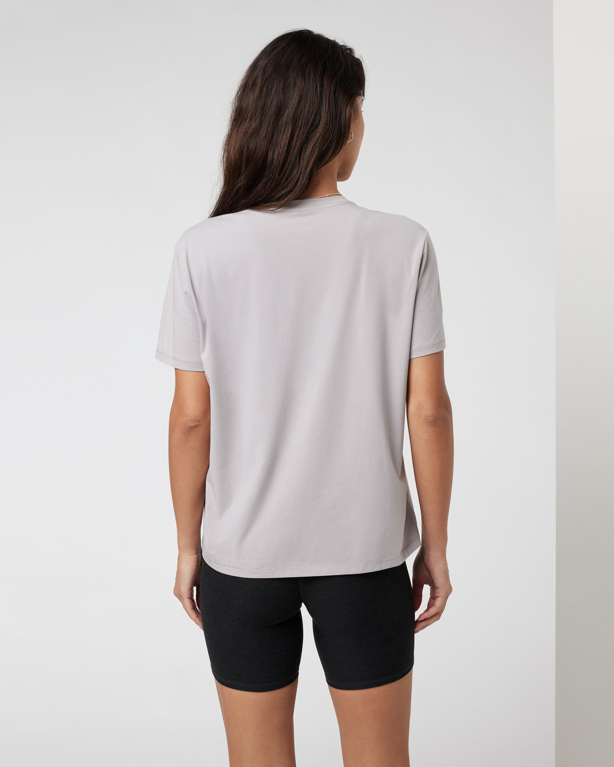 Feather Tee | Soft Pewter