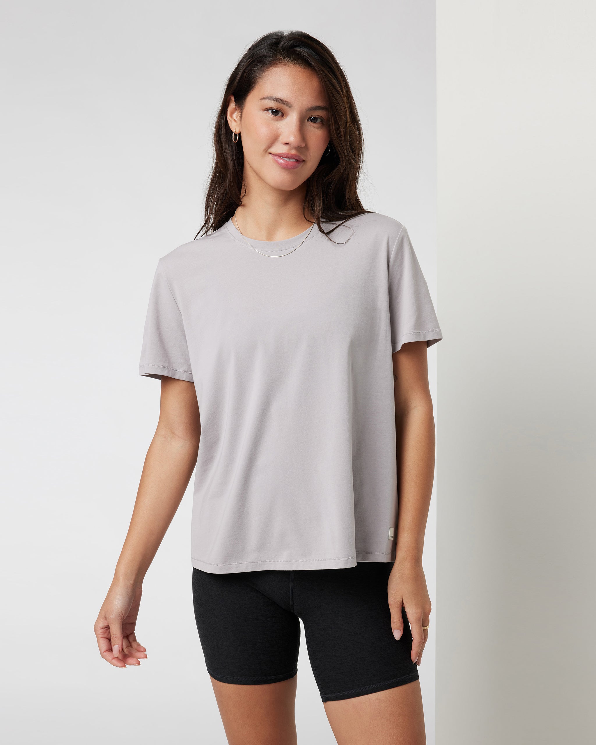 Feather Tee | Soft Pewter