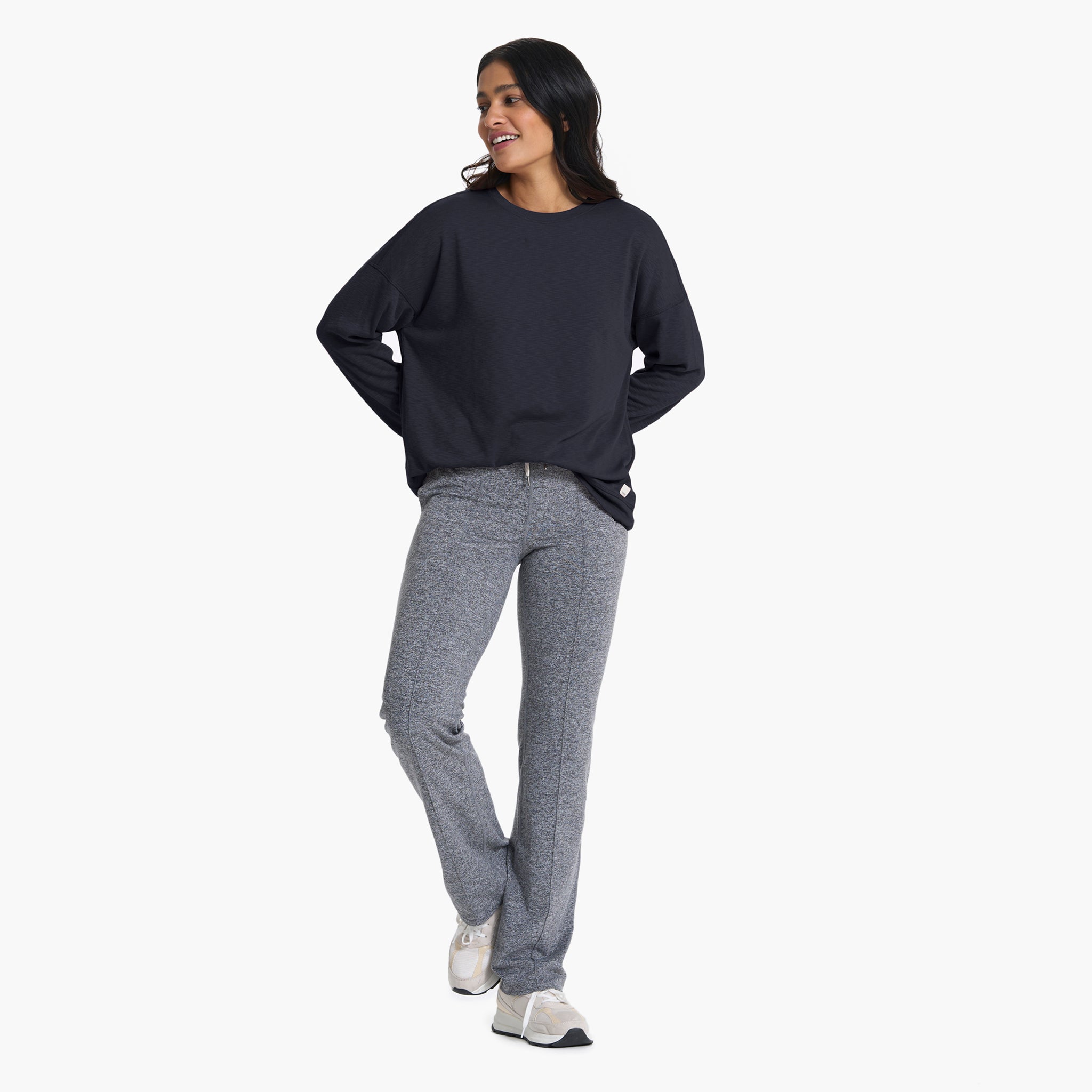 Long-Sleeve Sunrise Crew | Black