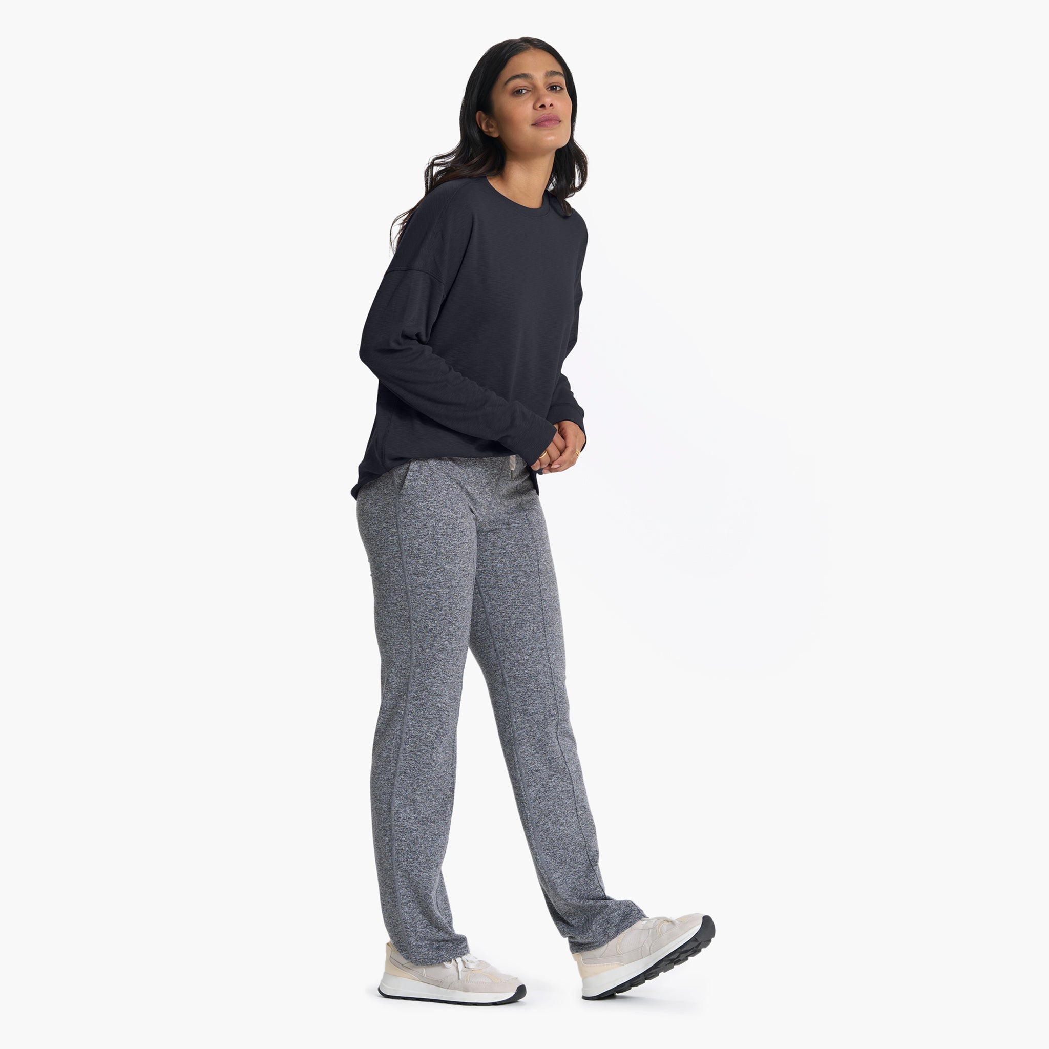 Long-Sleeve Sunrise Crew | Black