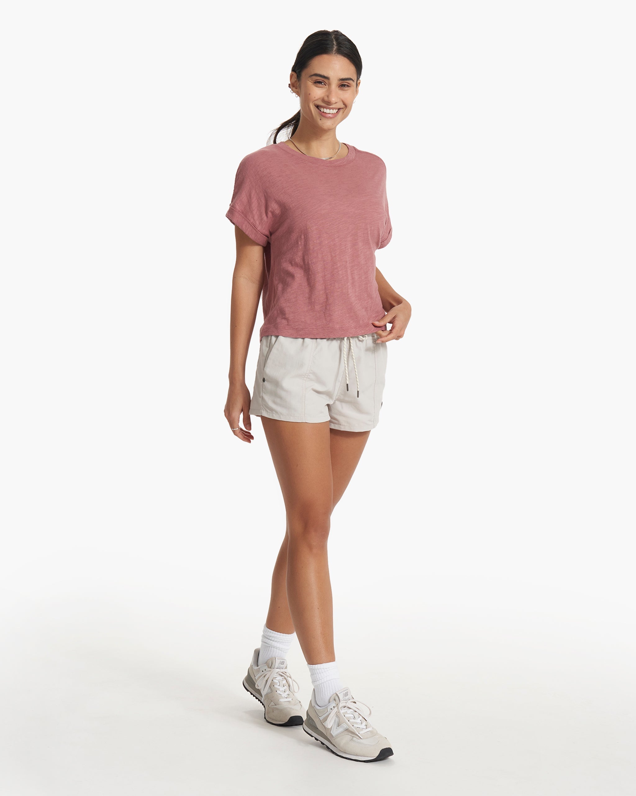 Sunset Easy Tee | Marsala