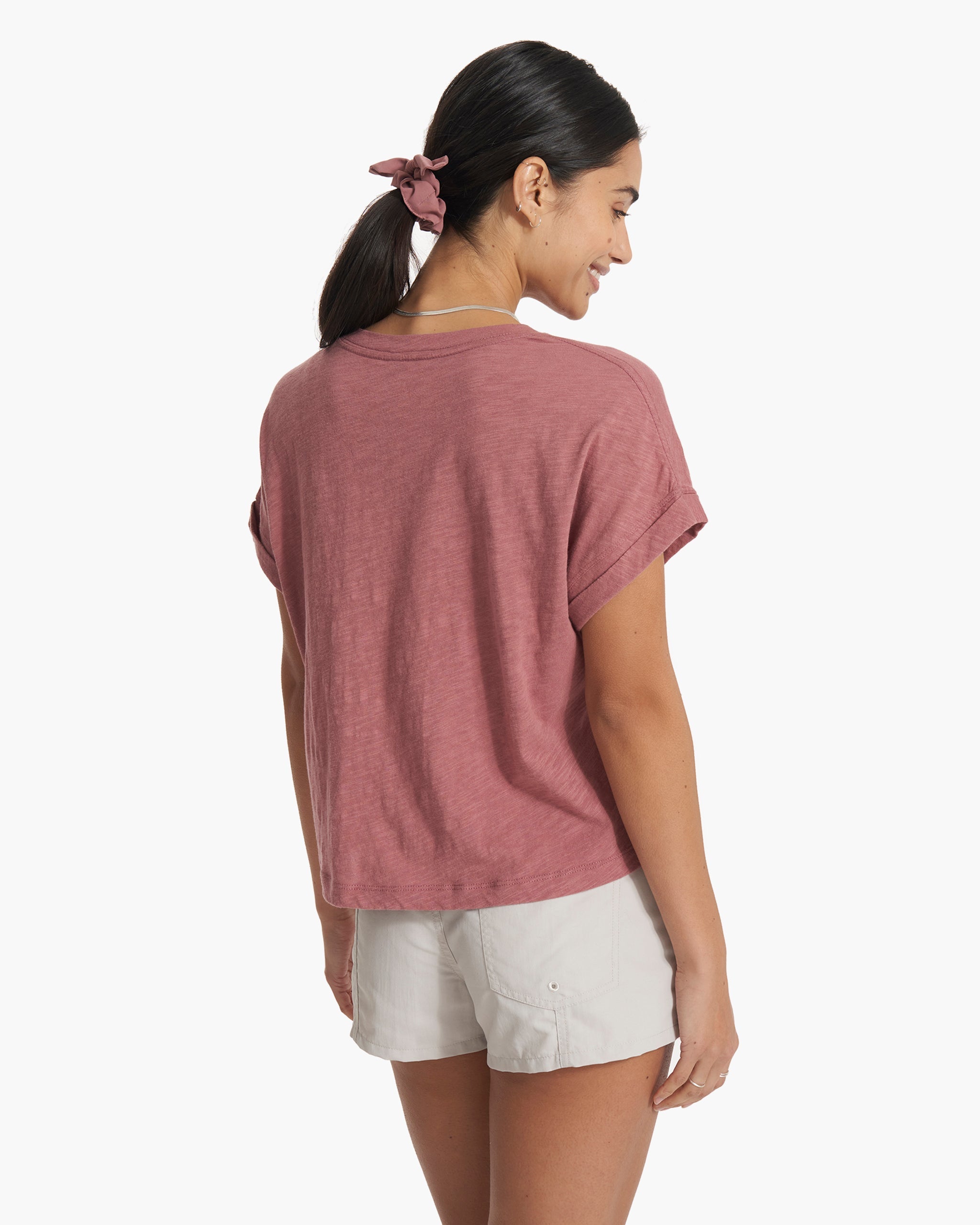Sunset Easy Tee | Marsala
