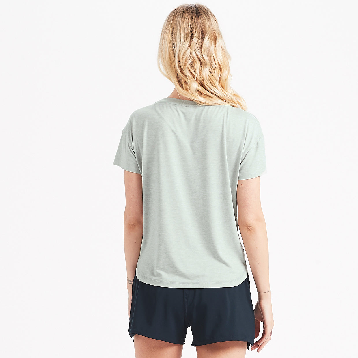 Lux Performance Tee | Sage Heather