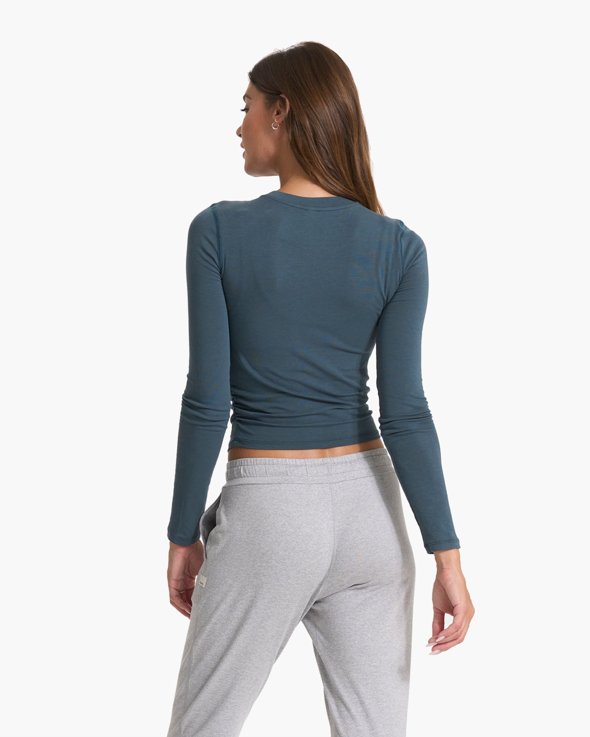 Long-Sleeve Coast Crop | Stone