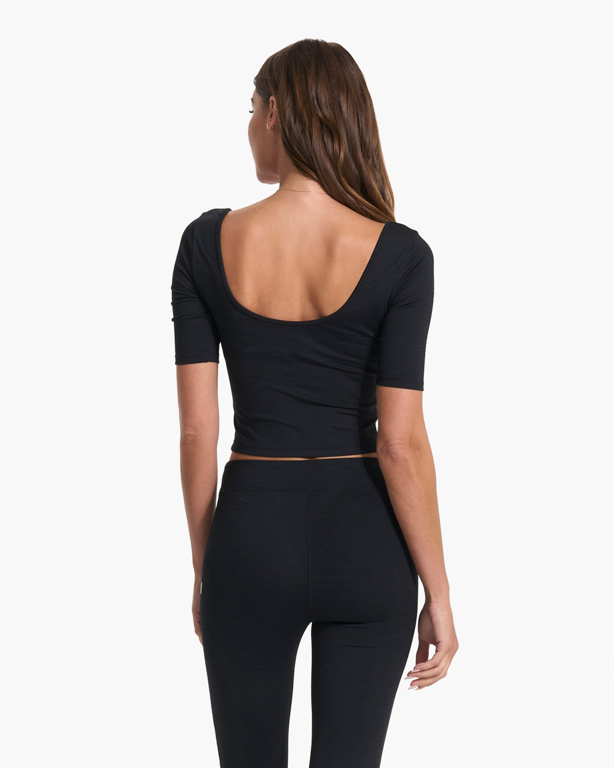 Lux Rib Avant Top | Black