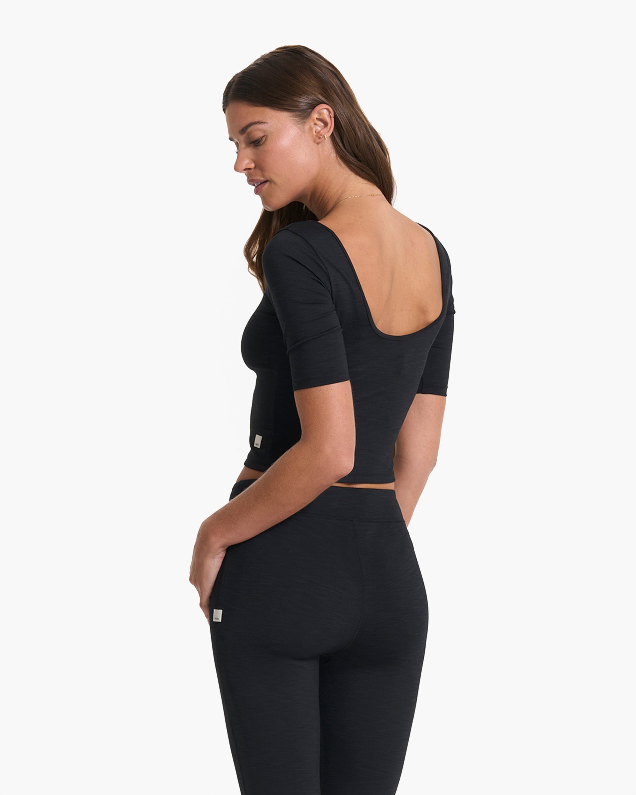 Lux Rib Avant Top | Black