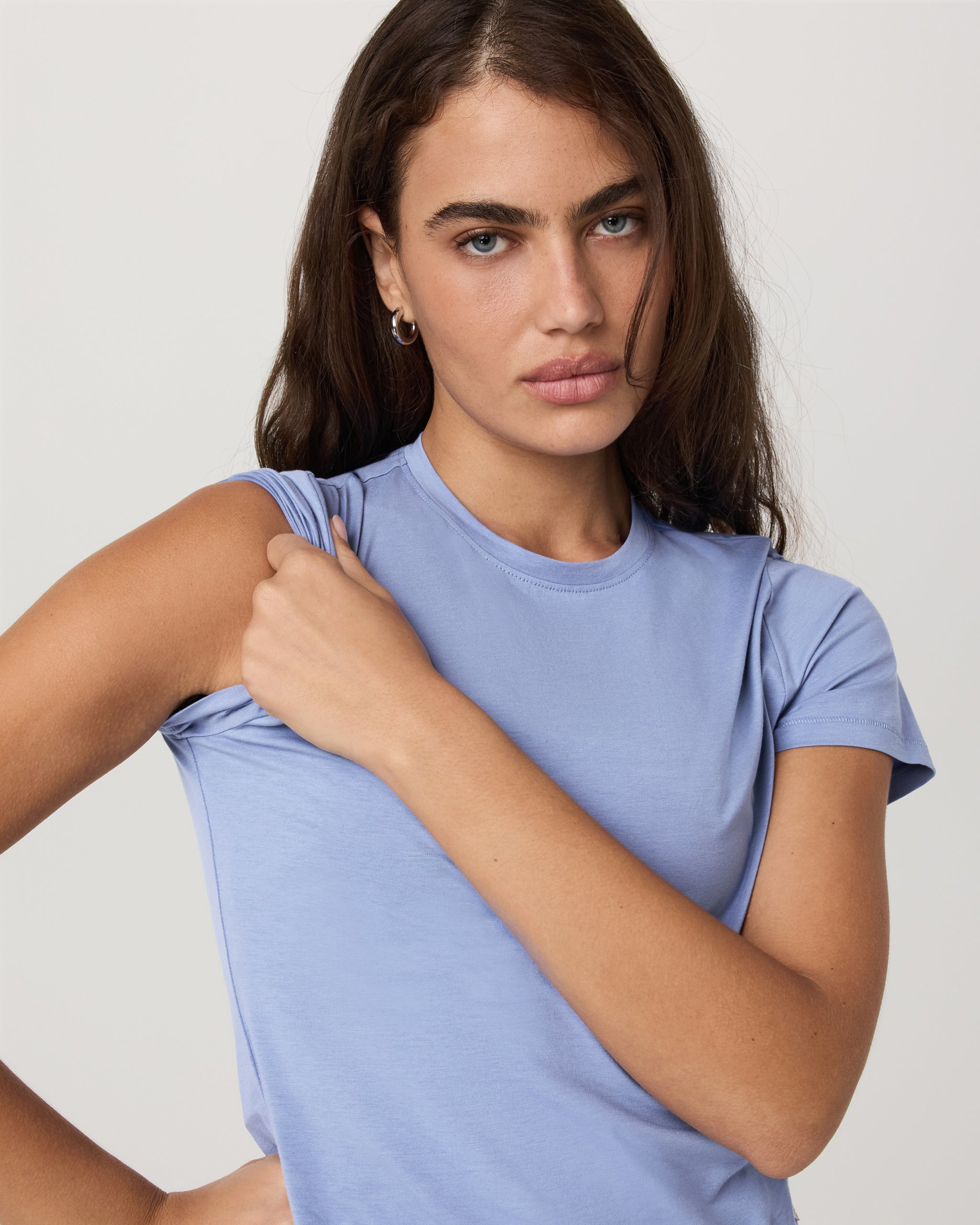 Feather Baby Tee | Bluebell