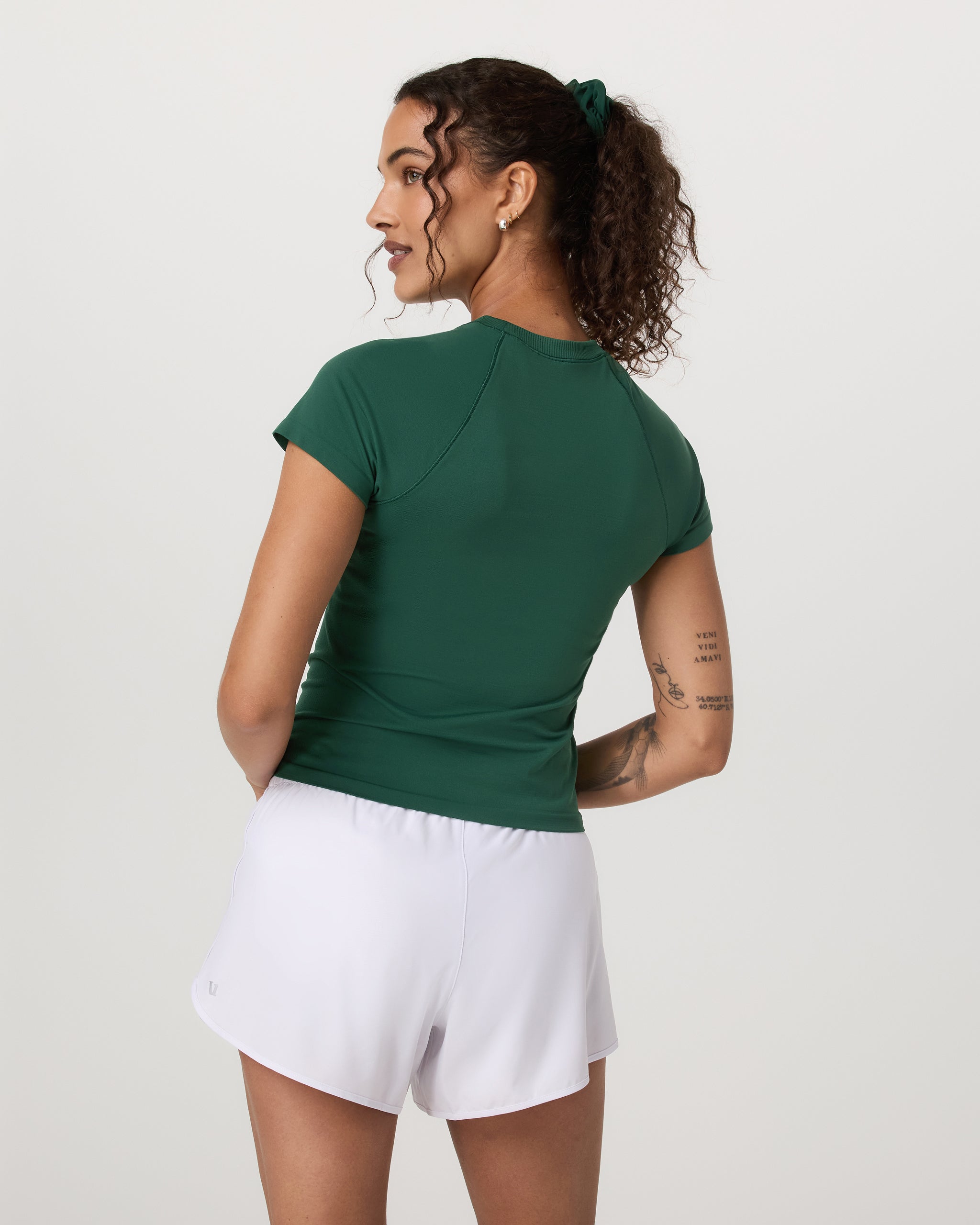 Short Sleeve Seamless Surge Tee | Viridian
