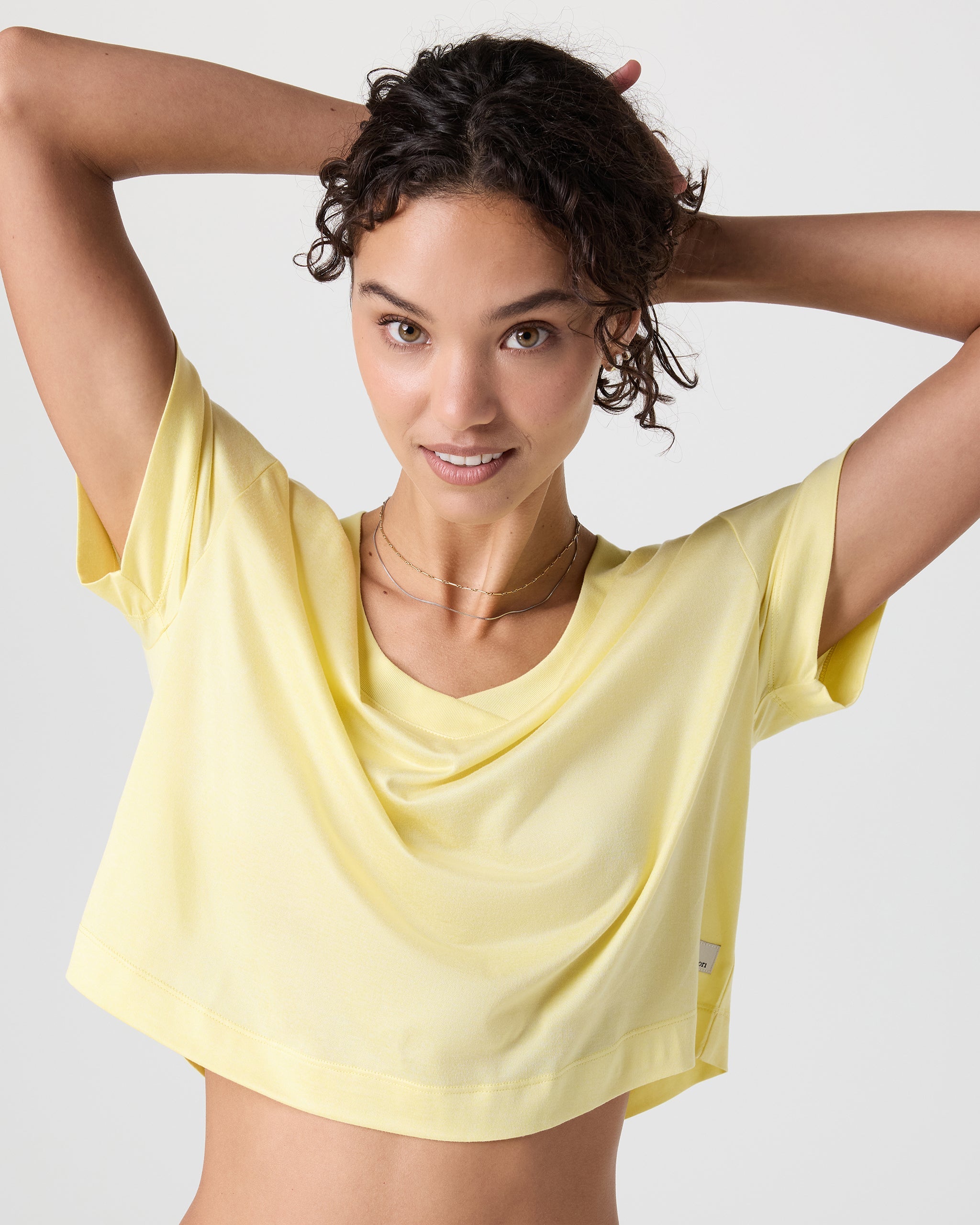 Short Sleeve Energy V-Neck Tee | Sunlight Heather