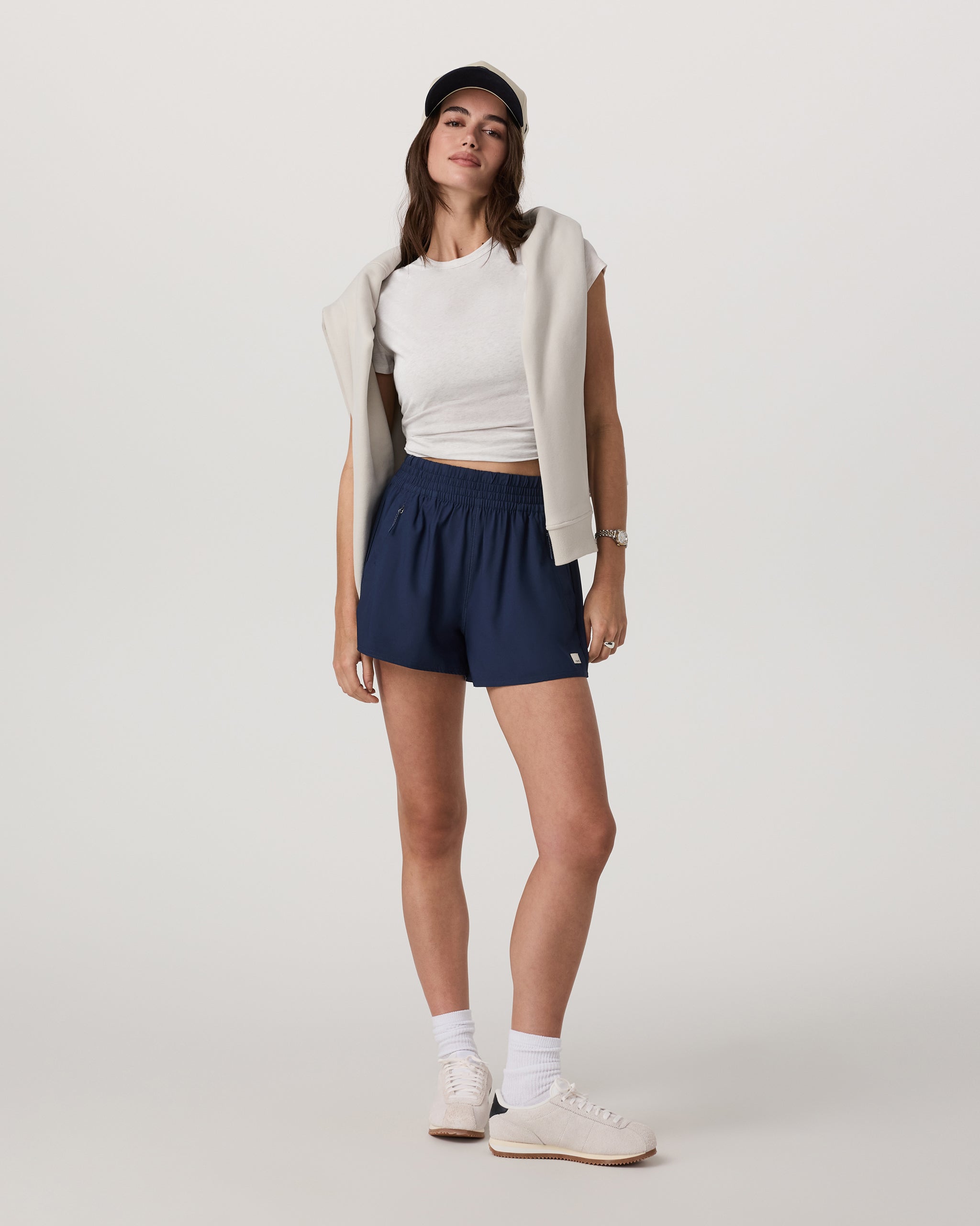 Short Sleeve Feather Classic Tee | White Heather Grey