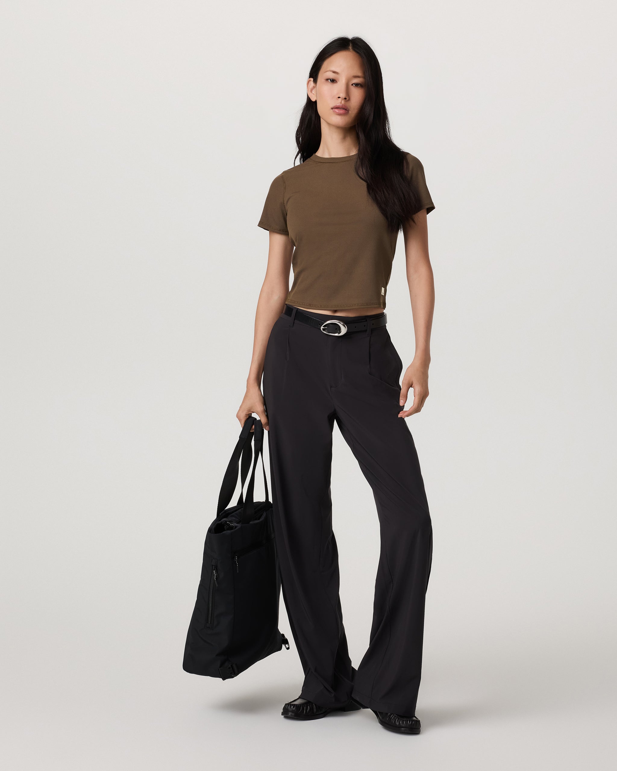 Pose Fitted Tee | Espresso