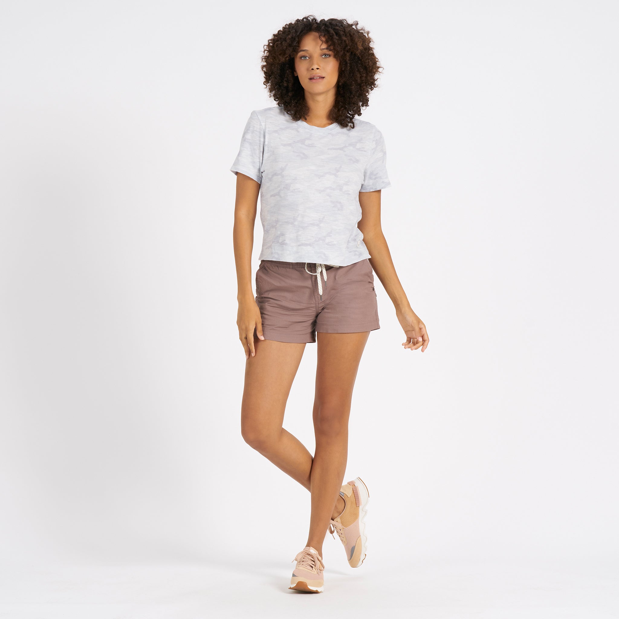 Sunset Tee | Pale Grey Camo