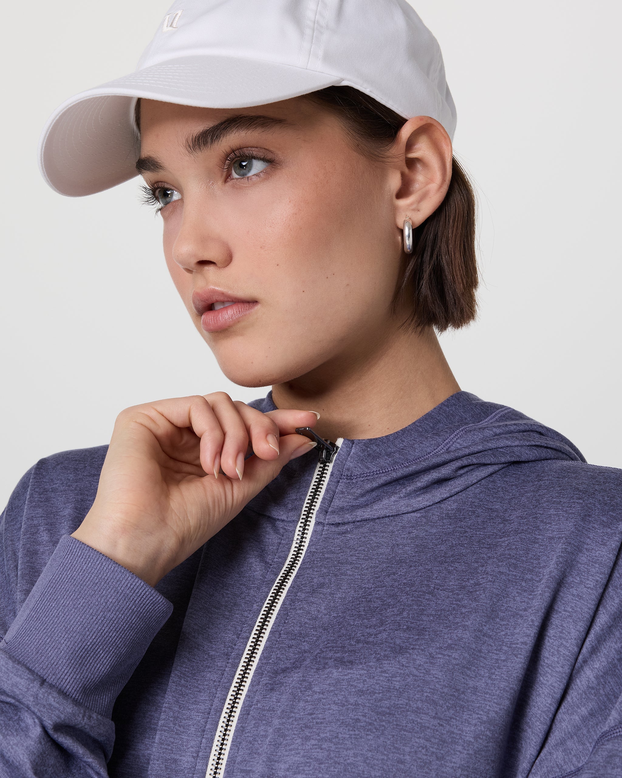 Halo Modern Full Zip Hoodie | Cosmic Heather