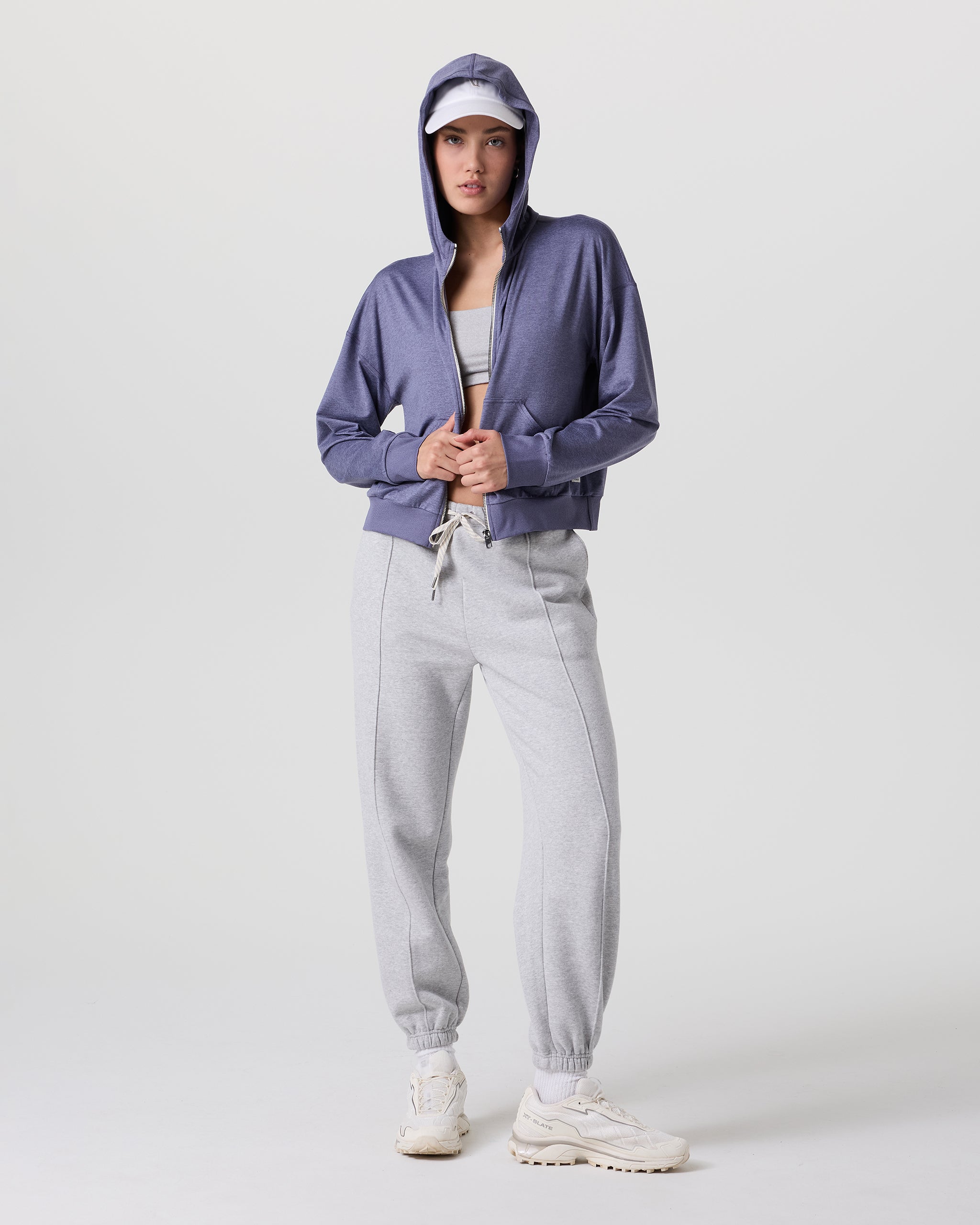 Halo Modern Full Zip Hoodie | Cosmic Heather