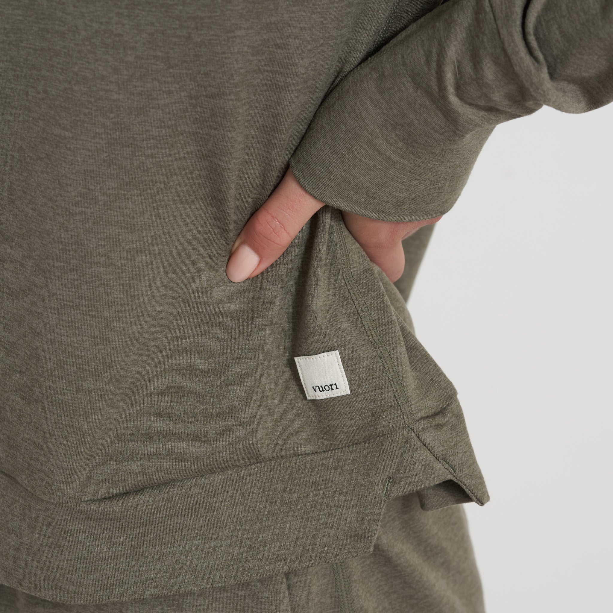 Halo Essential Hoodie | Light Oregano Heather