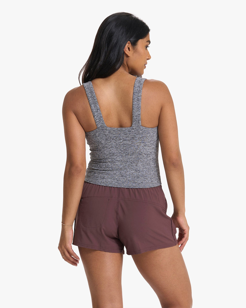 Elevation Square Neck Tank | Heather Grey