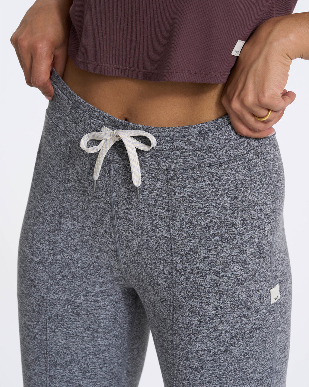 Halo Wide Leg Flare Pant | Heather Grey