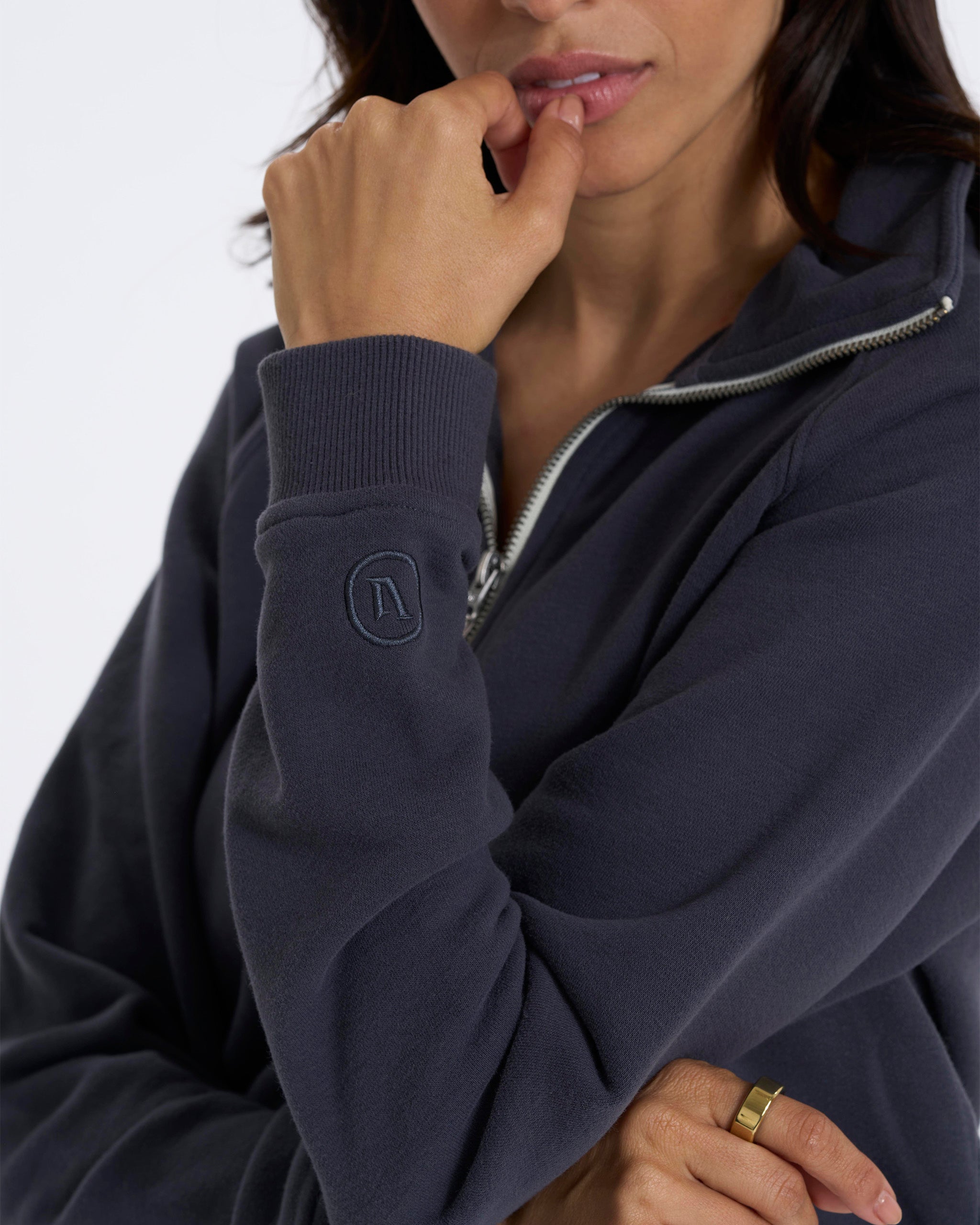 Vista Half Zip Hoodie | Charcoal Heather
