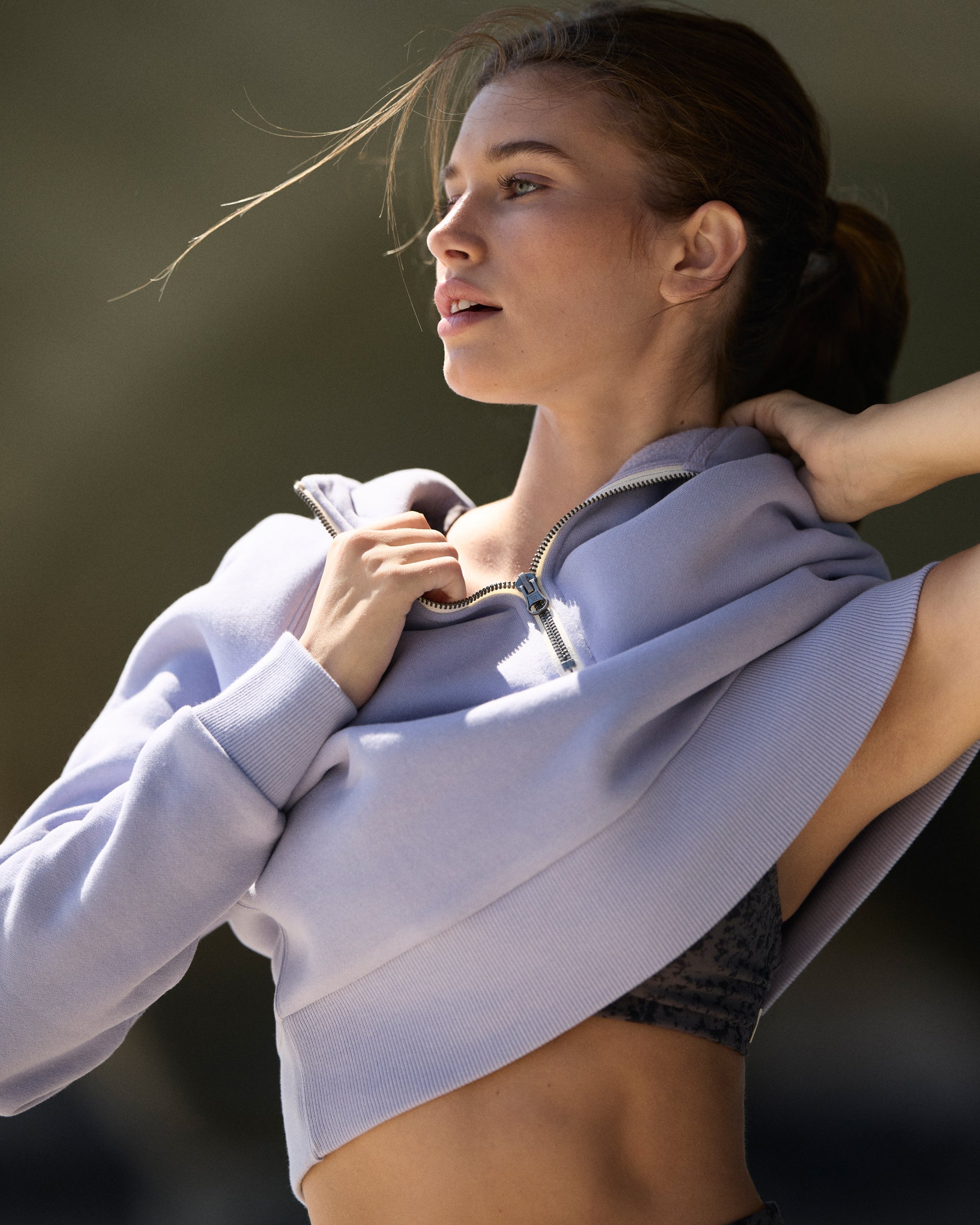 Restore Half Zip Hoodie | Lavender Mist