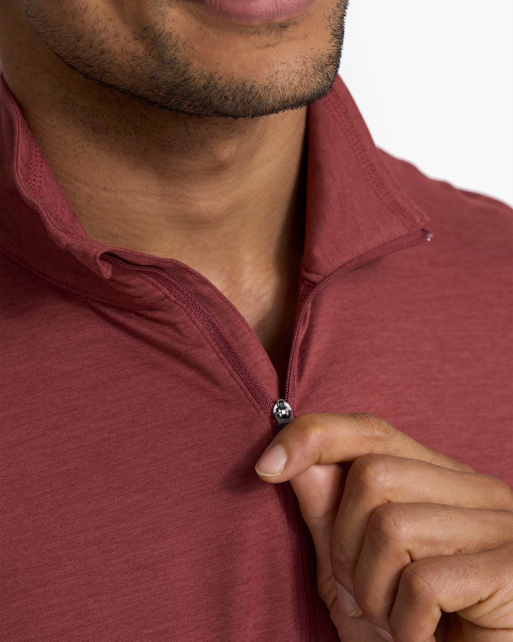 Ease Performance Half Zip | Currant Heather