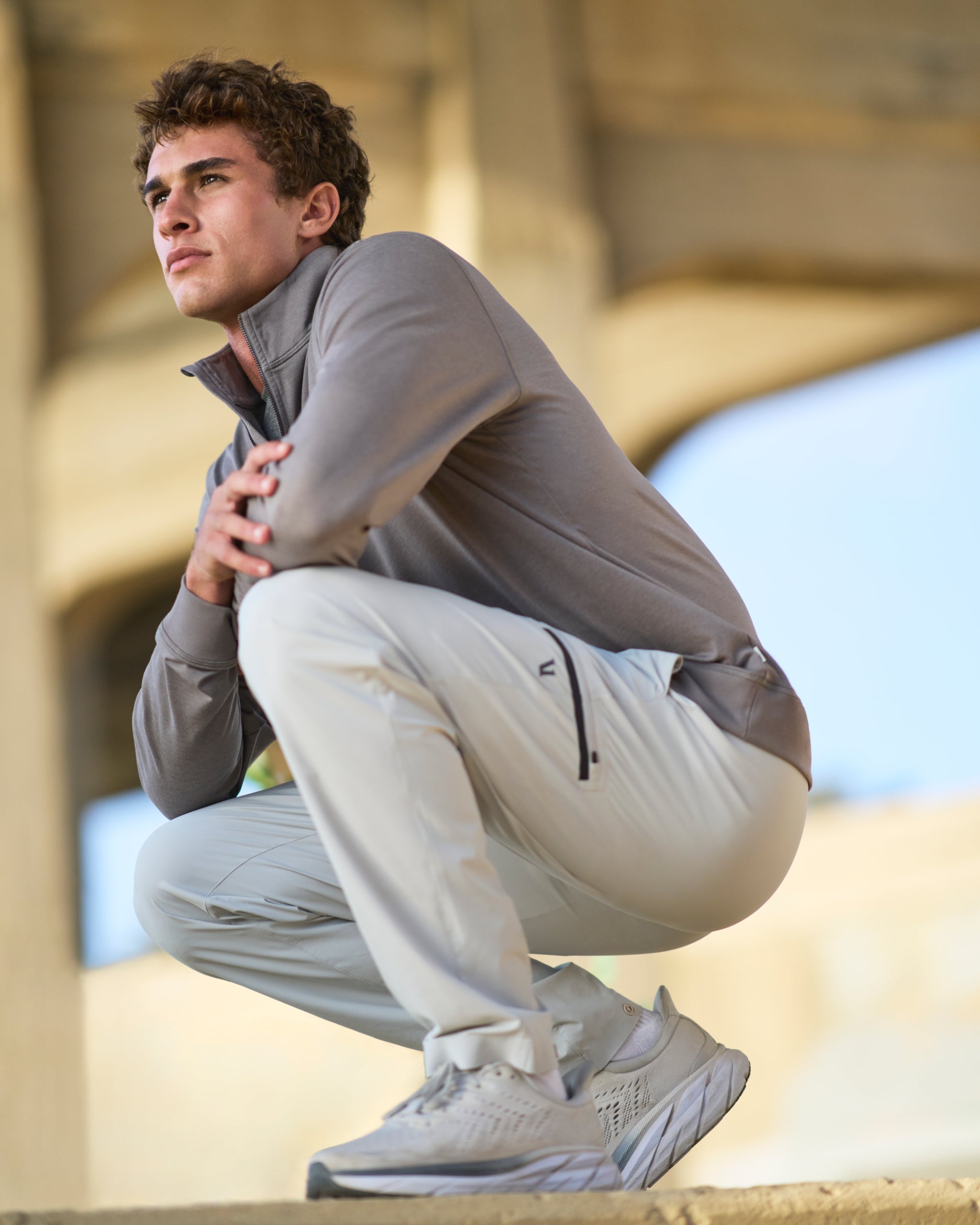 Coronado Half Zip | Dolomite Heather
