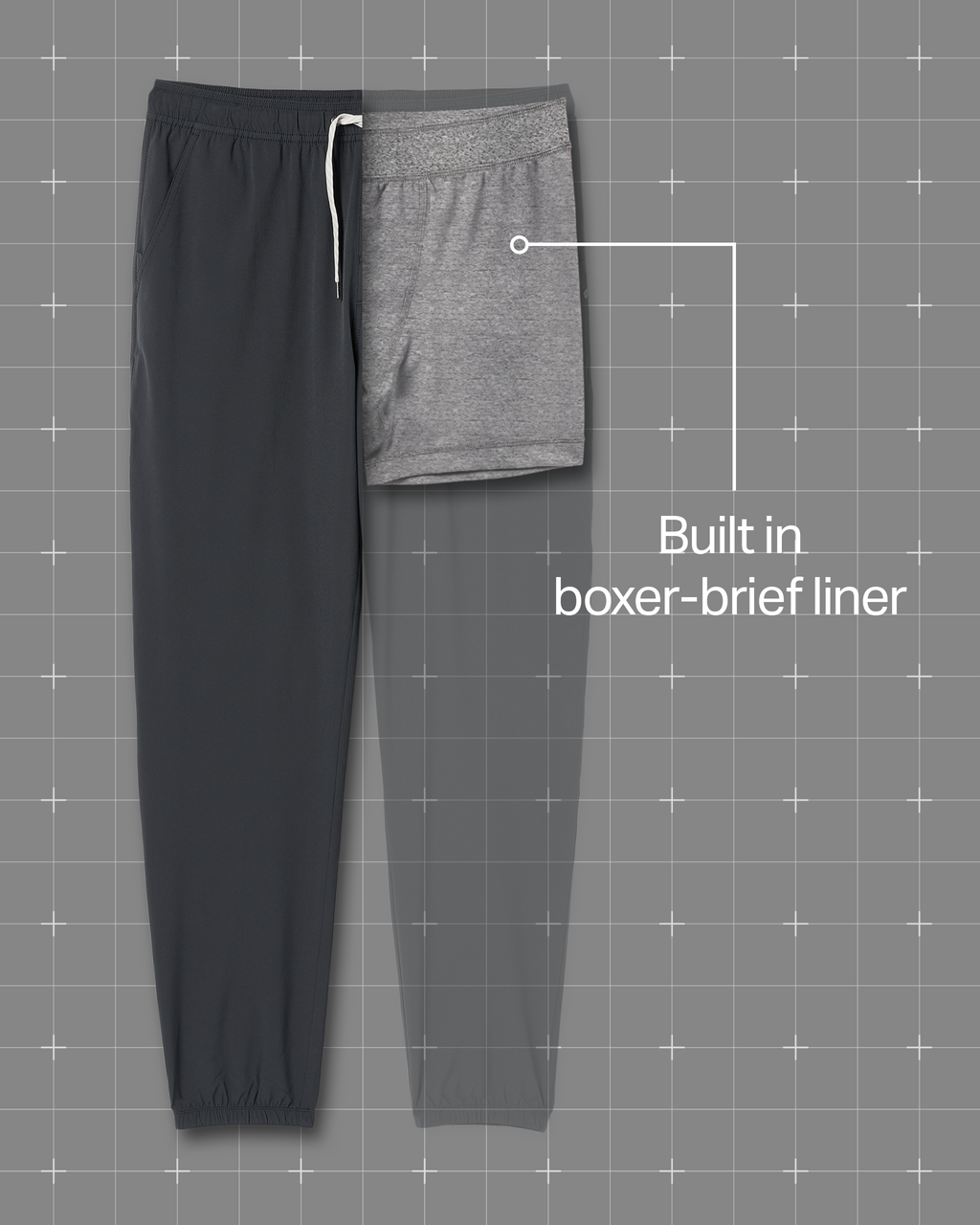 Kore Jogger Lined 28" | Black