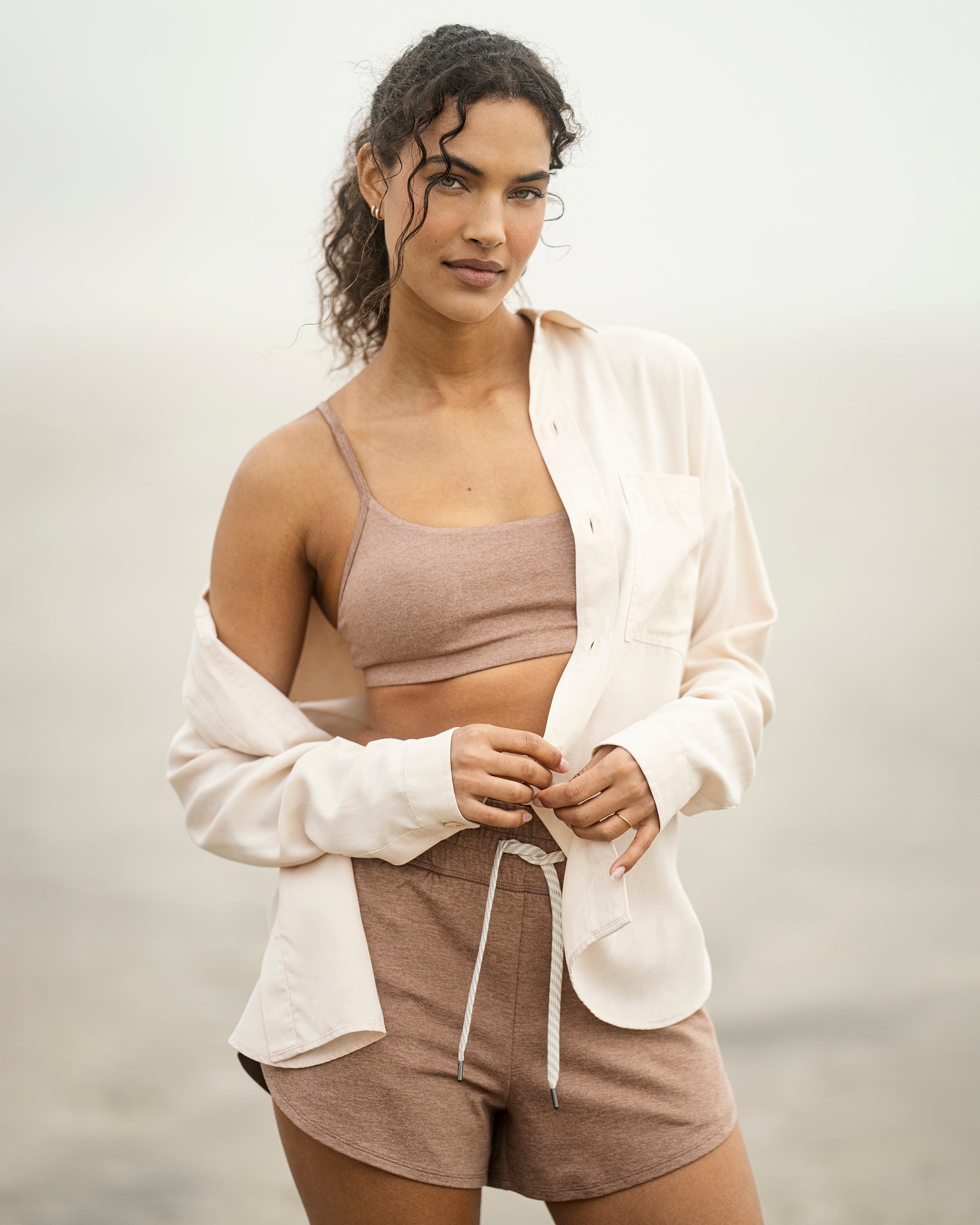 Halo Essential Bra | Nutmeg Heather