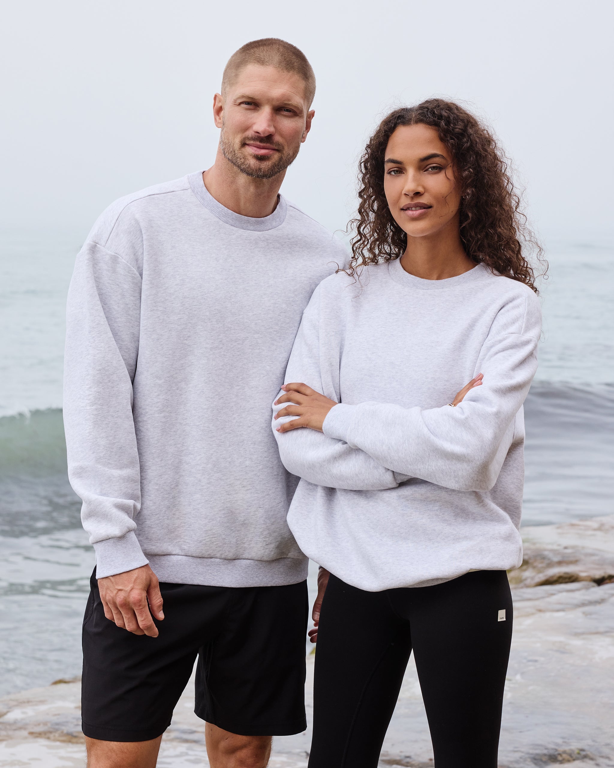Restore Oversized Crew 2.0 | Pale Grey Heather