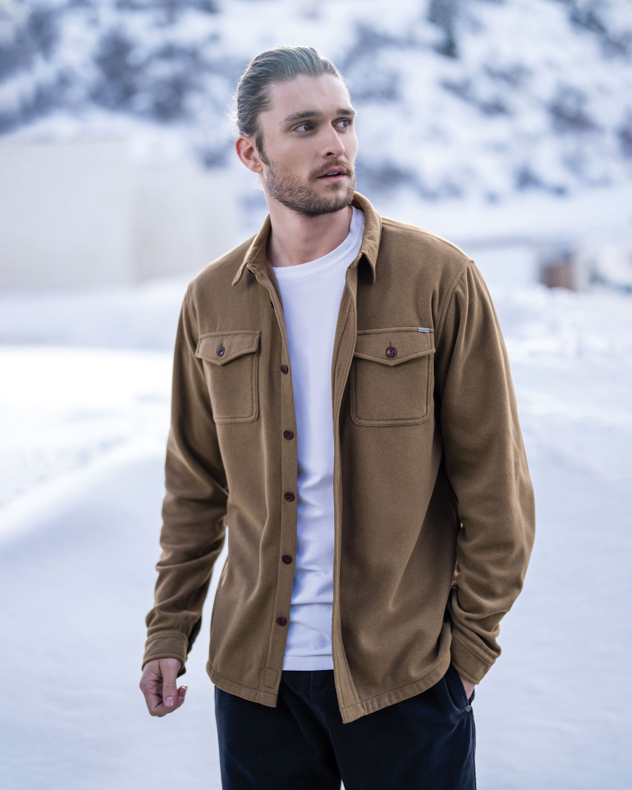 Aspen Shirt Jacket | Greige Heather