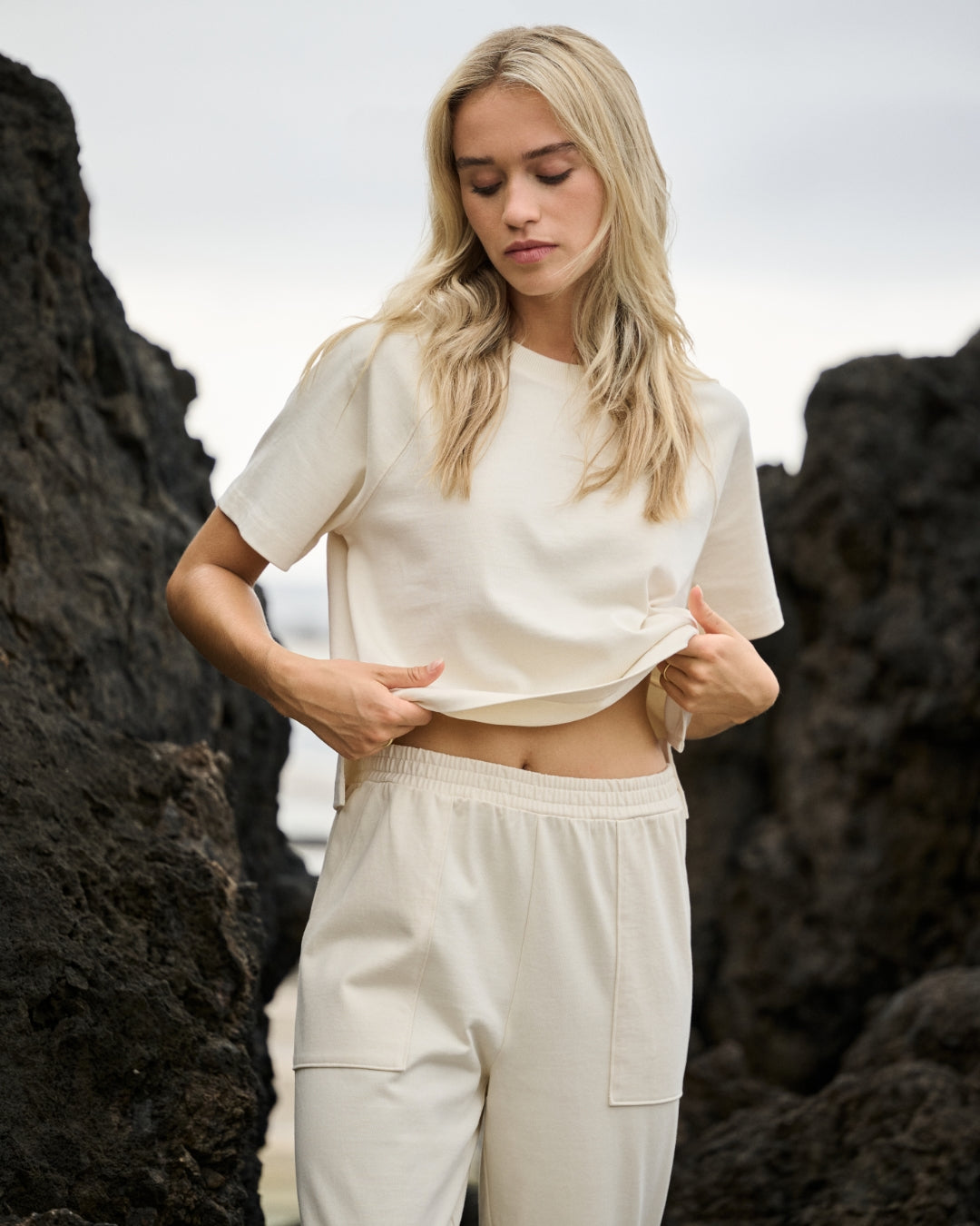 Short Sleeve Mackenzie Top | Natural