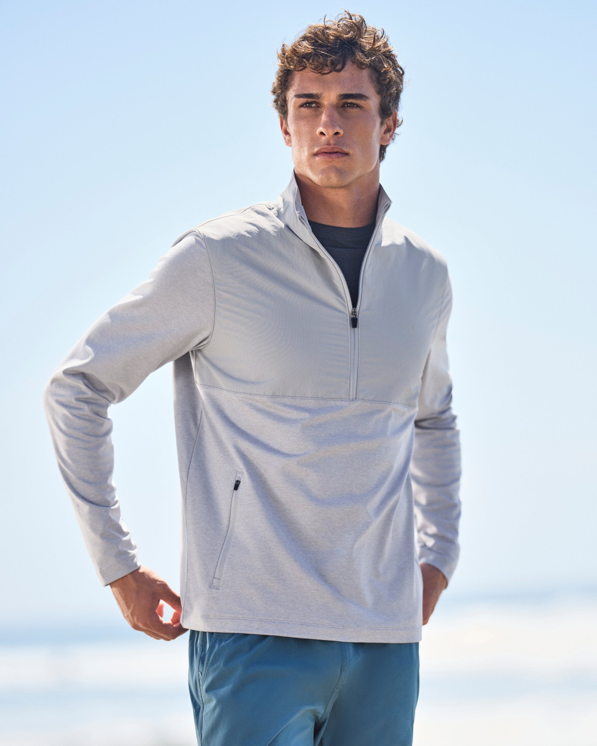 Sunday Element Half Zip | Platinum Heather