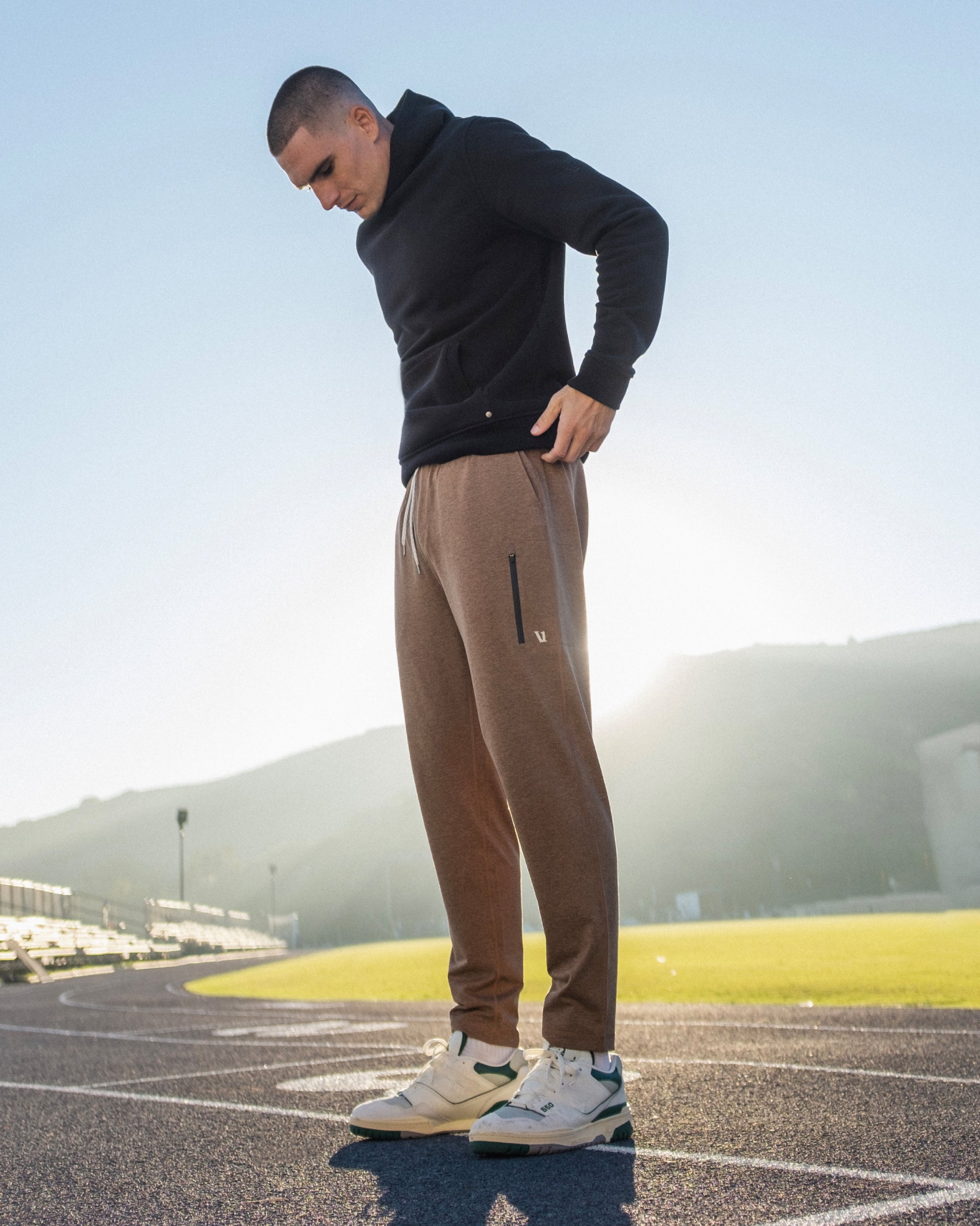 Sunday Performance Track Pant 2.0 | Pecan Heather